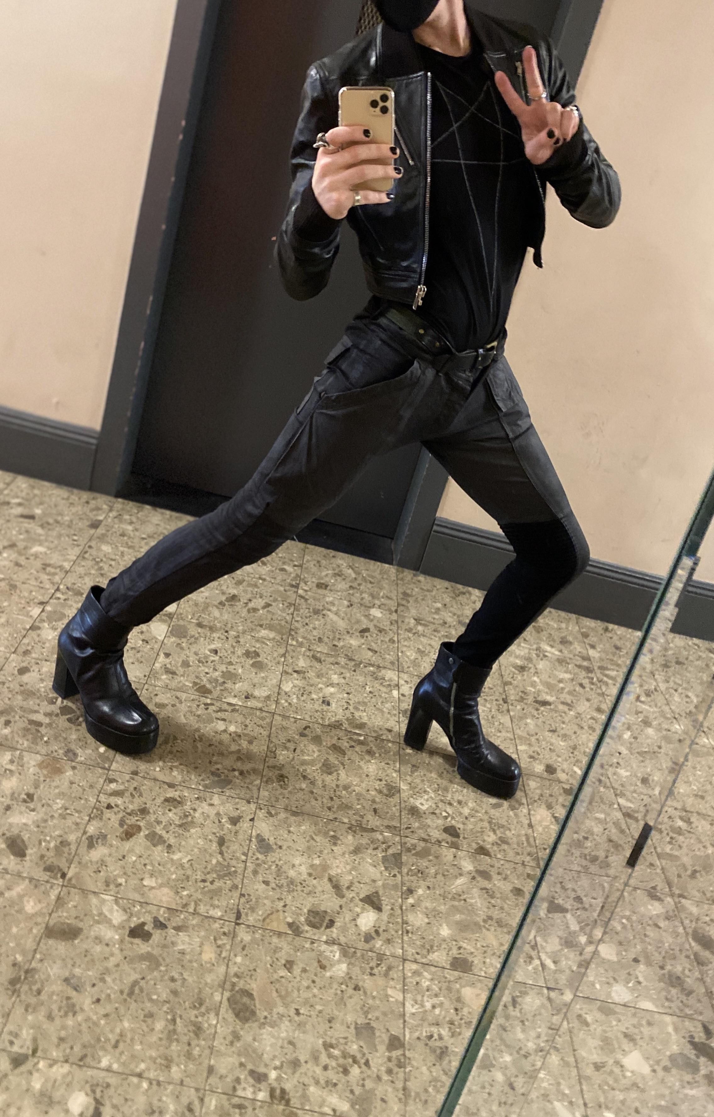 Rick Owens × Rick Owens Drkshdw Rick Owens FW13 Plinth Waxed Denim 