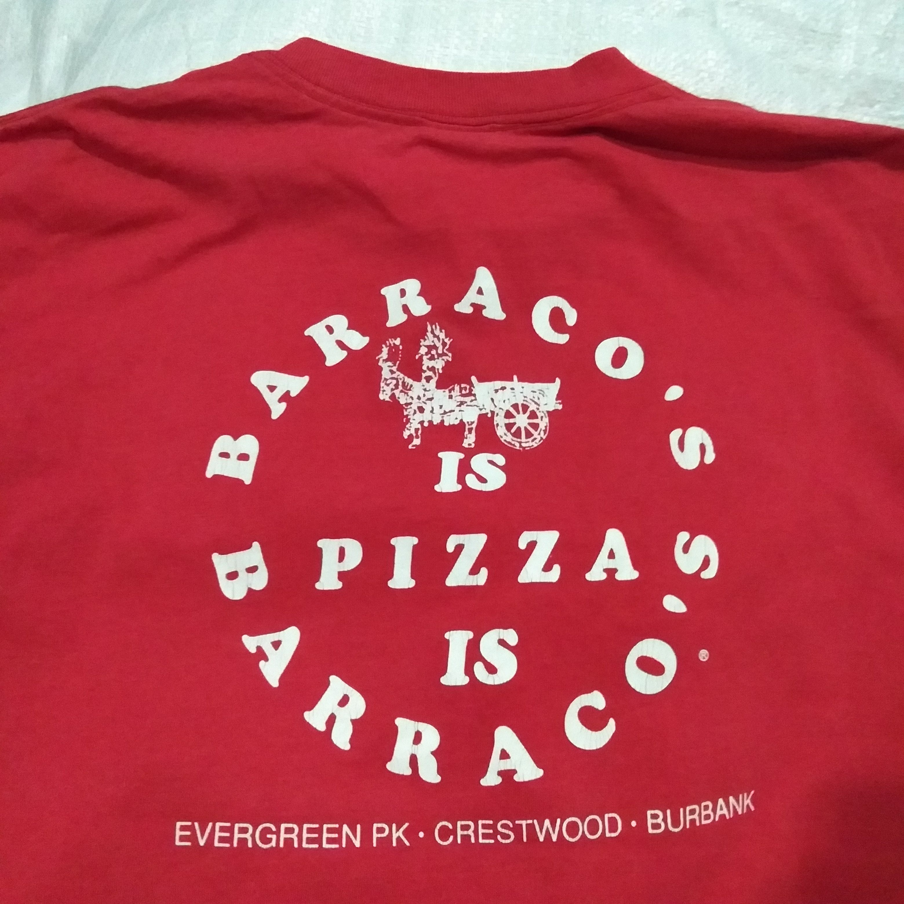 Vintage Offer me 🔥 90s BARRACO'S IS PIZZA CRESTWOOD BURBANK Size US L / EU 52-54 / 3 - 2 Thumbnail