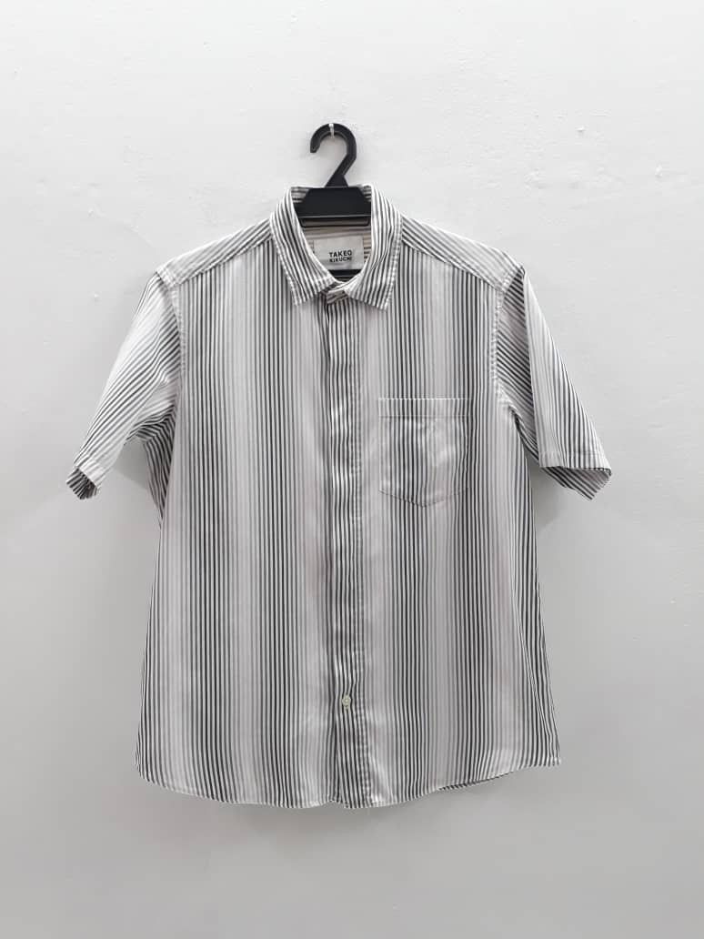 Takeo Kikuchi Takeo Kikuchi Stripe Shirt Size US M / EU 48-50 / 2 - 1 Thumbnail