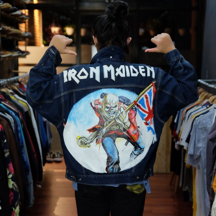 Custom Denim Jeans x Iron maiden Grailed