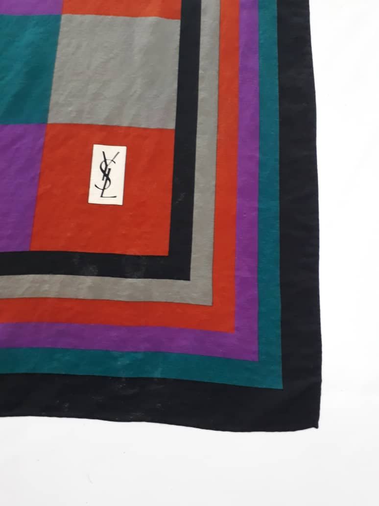 Yves Saint Laurent YSL Yves Saint Laurent Silk Scarf/Mafla Size ONE SIZE - 3 Thumbnail