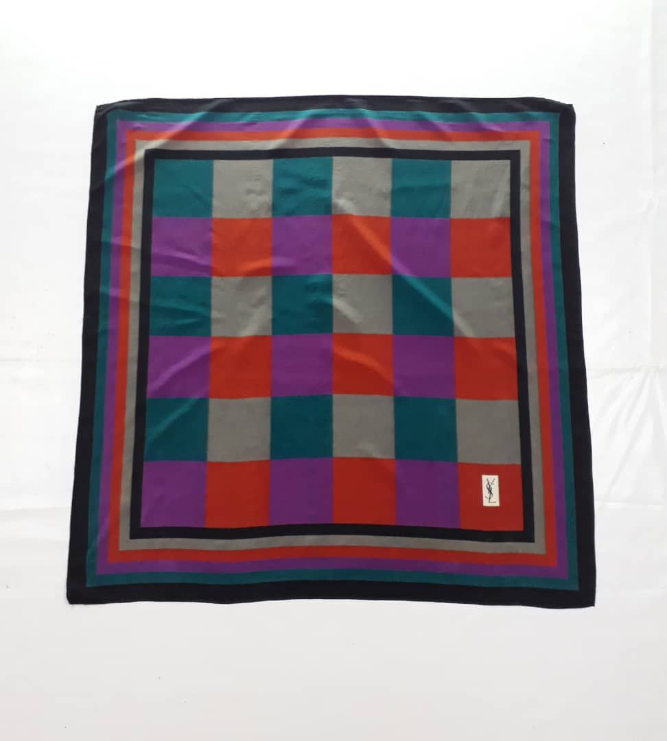 Yves Saint Laurent YSL Yves Saint Laurent Silk Scarf/Mafla Size ONE SIZE - 1 Thumbnail