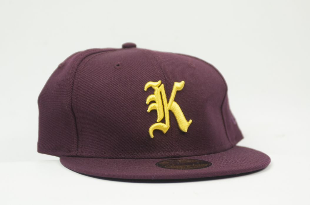 Kith Kith New Era 59FIFTYs Fitted Cap Gothic K Burgundy 7 3/8