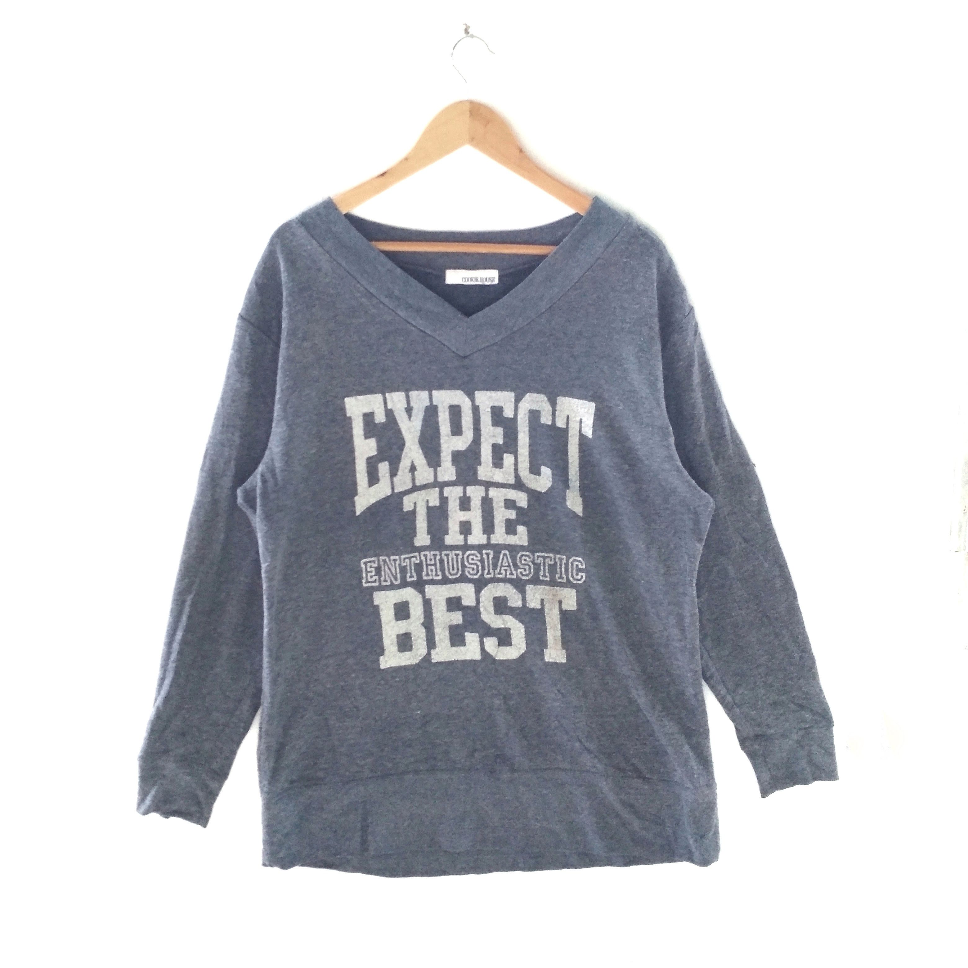 Other COOKIE HOUSE STATEMENTS SPELL OUT VNECK SWEATSHIRT Size US L / EU 52-54 / 3 - 1 Thumbnail