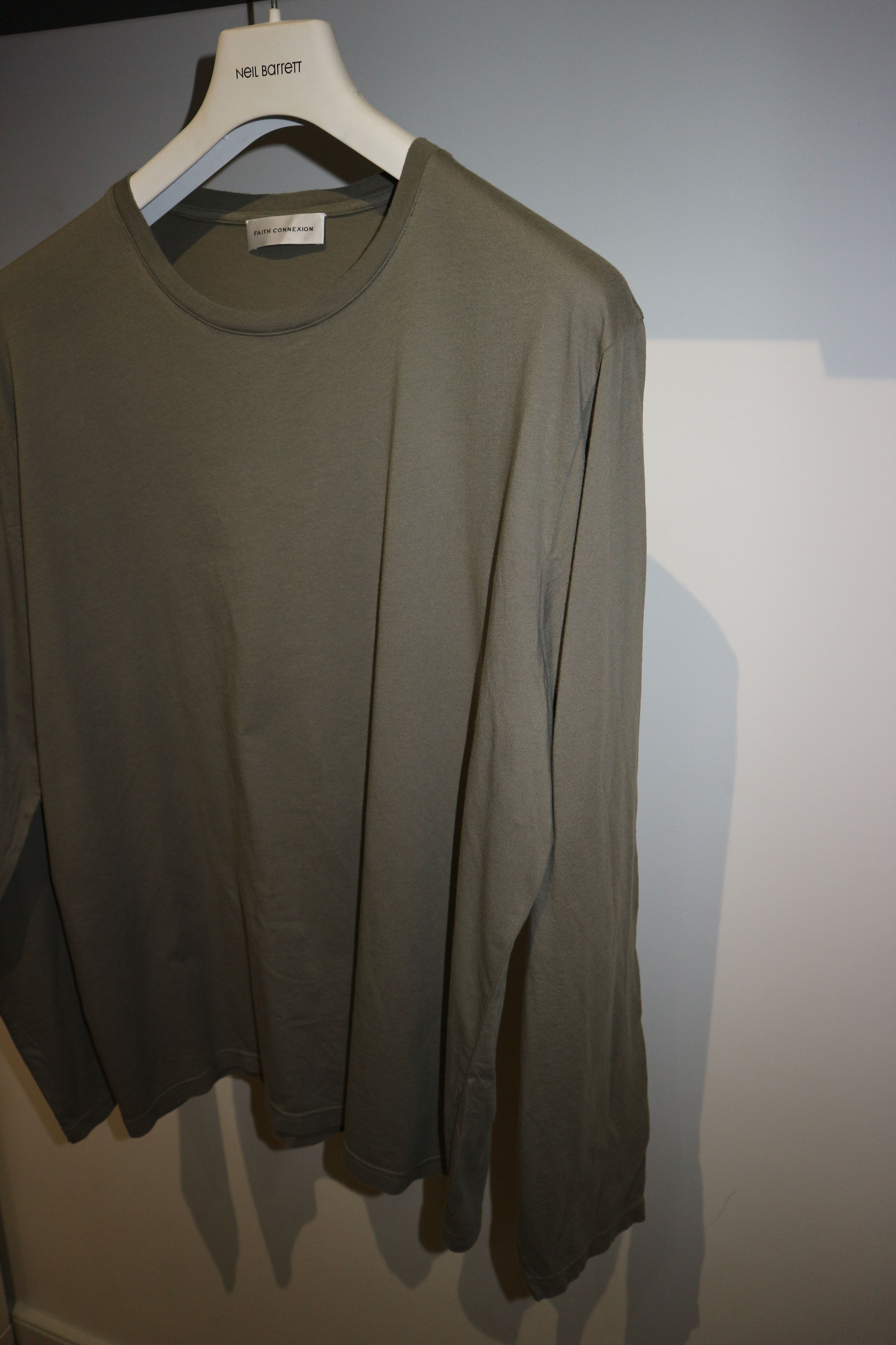 Faith Connexion khaki basic longsleeve tshirt Size US M / EU 48-50 / 2 - 2 Thumbnail