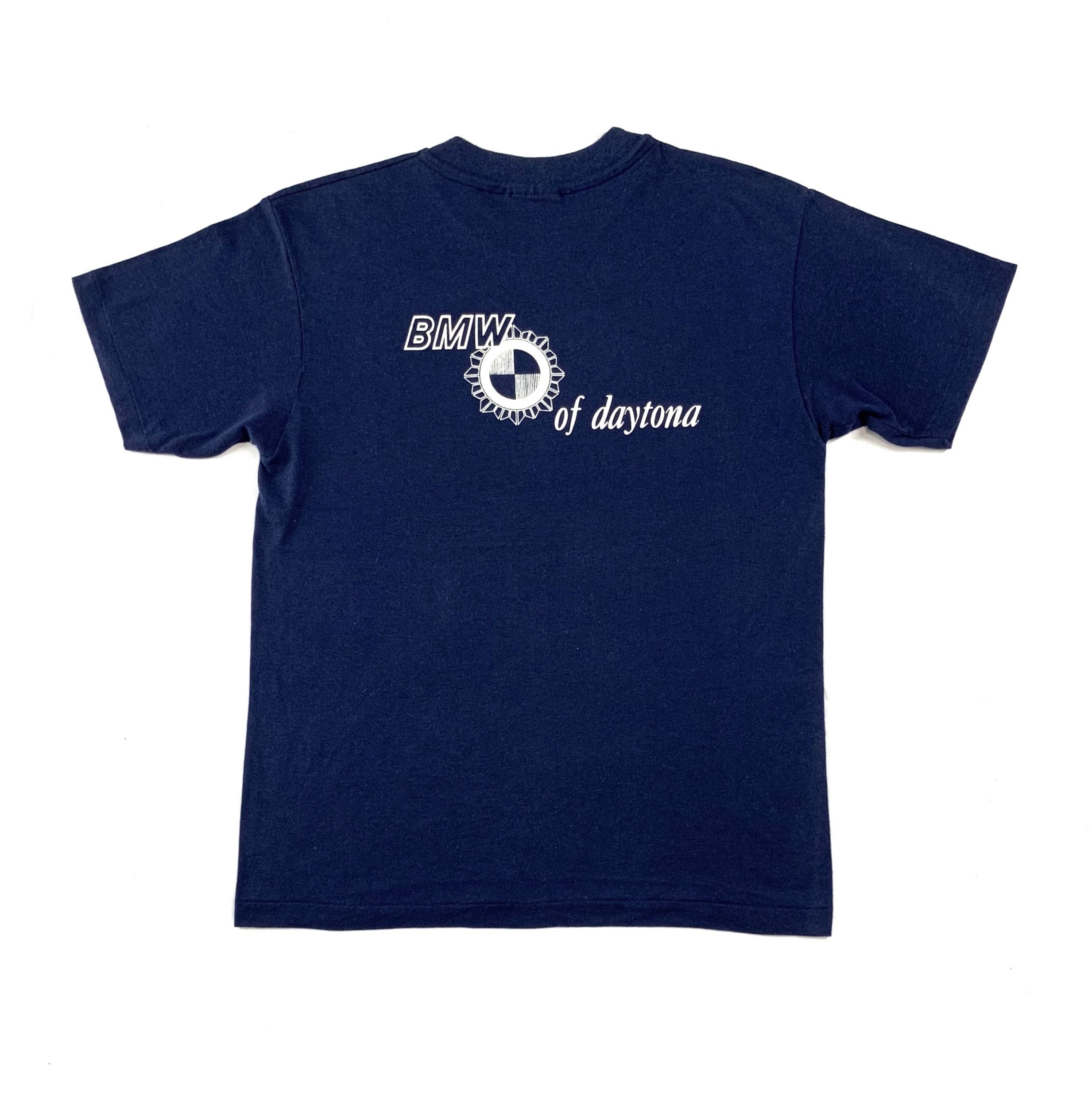 vintage 80s BMW Daytona double sided print 5050 shirt
