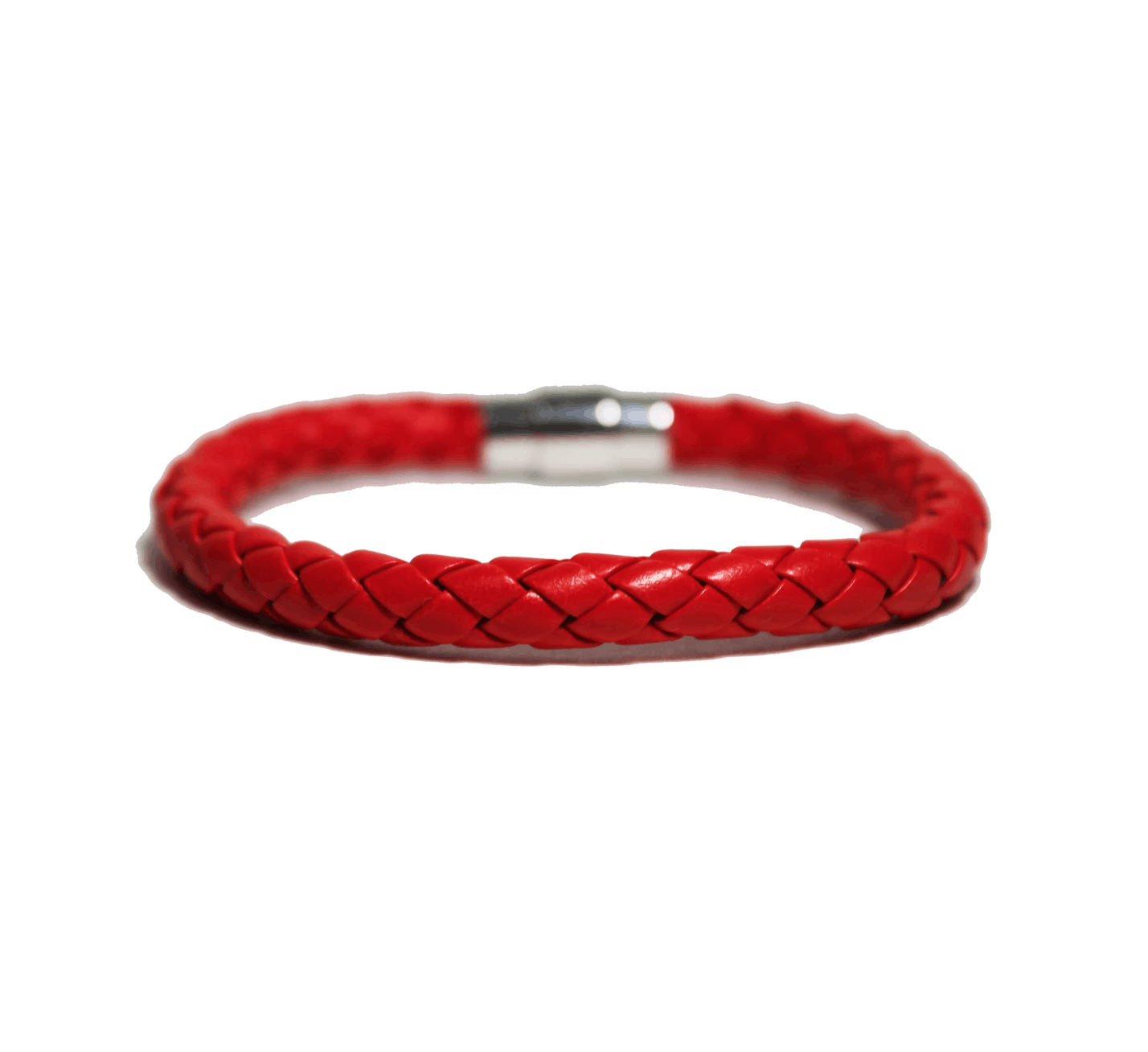 Maxfield Los Angeles 🔴 Bracelet - Cardinal Red Braided Calfskin Leather ...