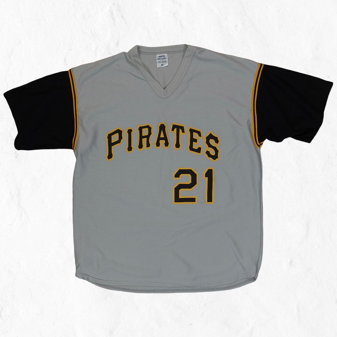 Roberto Clemente #21, factory Pittsburgh Pirates Throwback Jersey