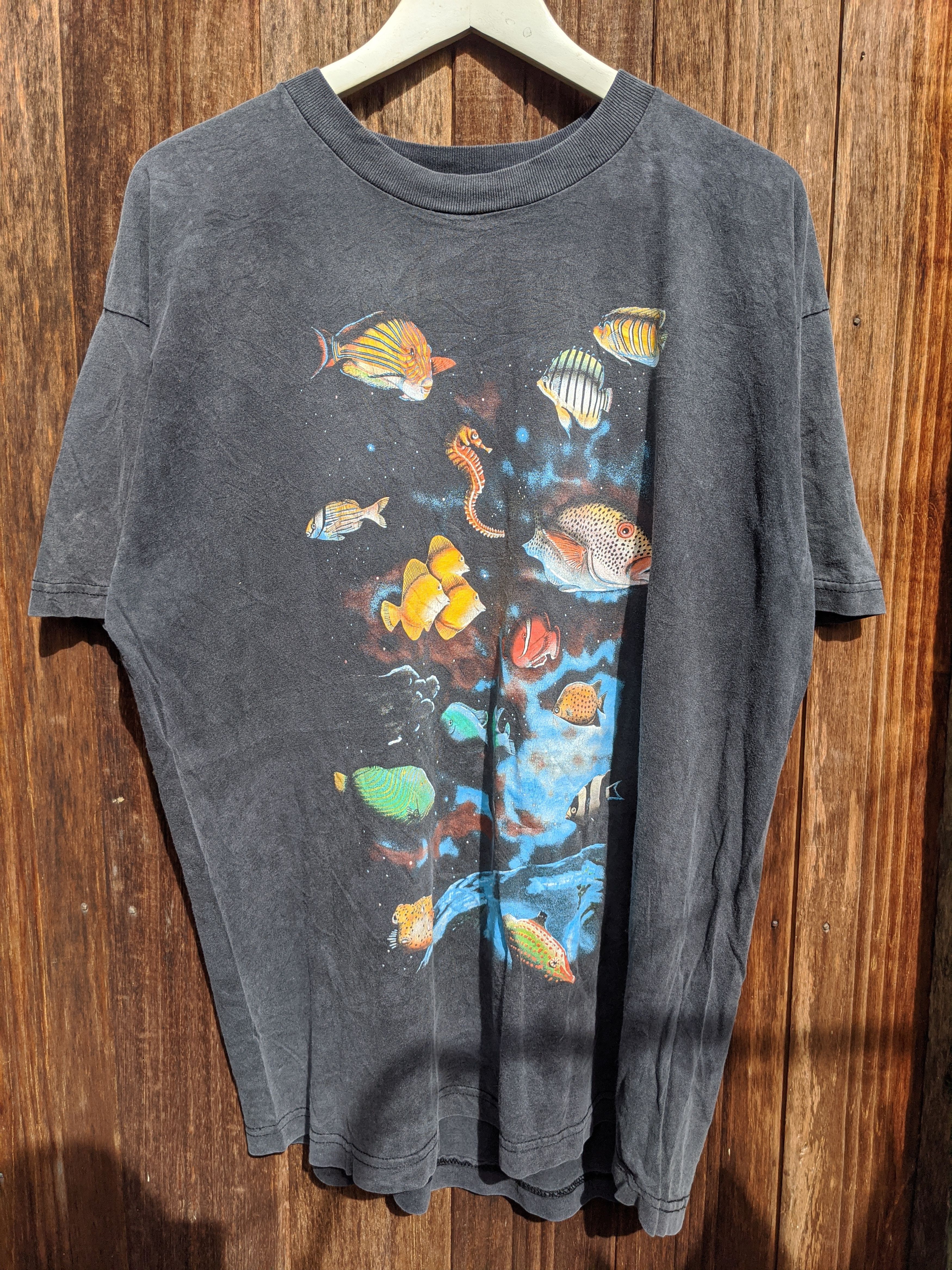 Habitat × Vintage Vintage 90s habitat/animal tee Sea fish Size US XL / EU 56 / 4 - 1 Thumbnail