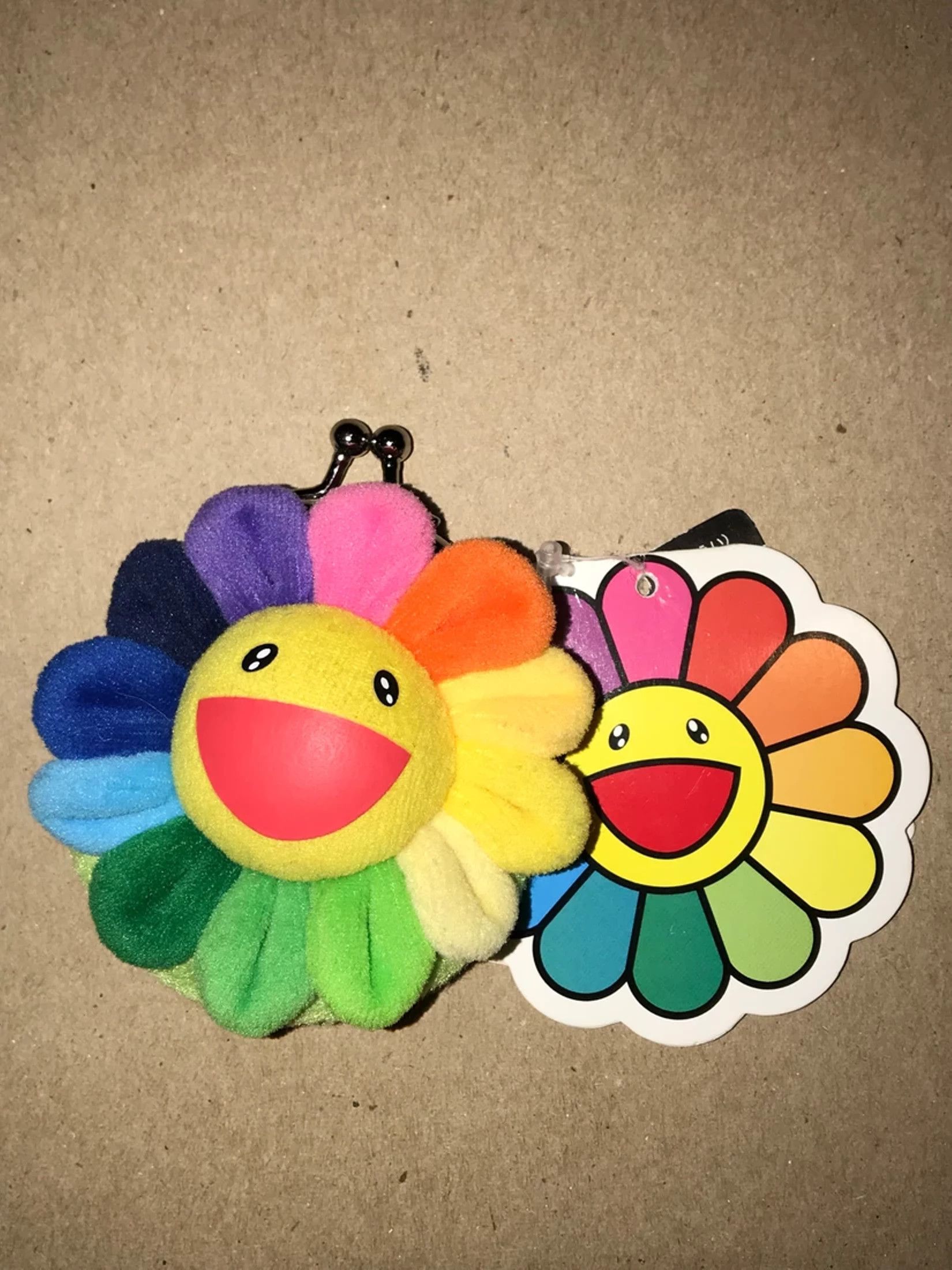 Takashi Murakami Coin Purse Plush Rainbow