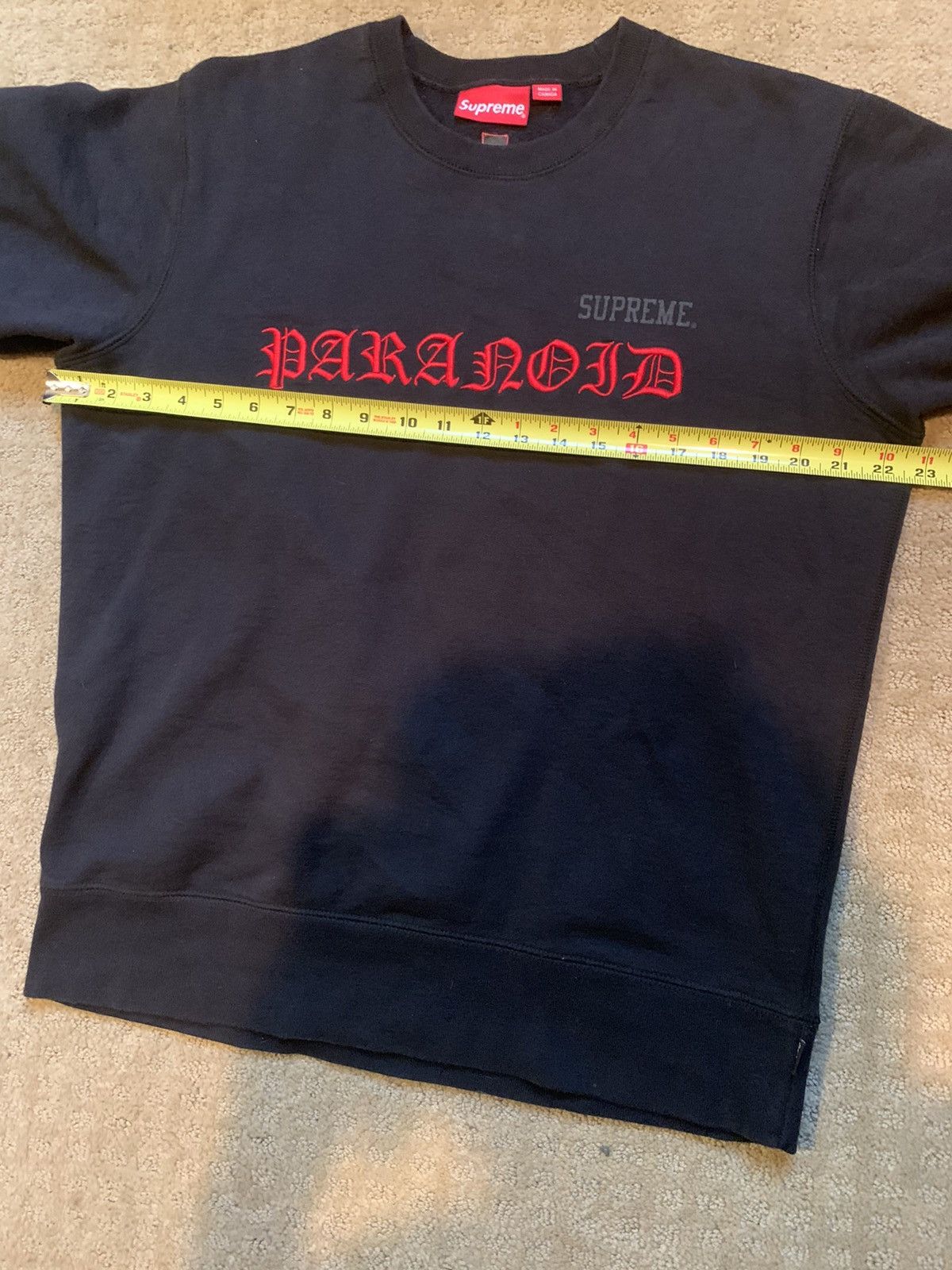 トップス SUPREME Black Sabbath Paranoid Crewneck SS16 Supreme x Black Sabbath Paranoid Crewneck size L