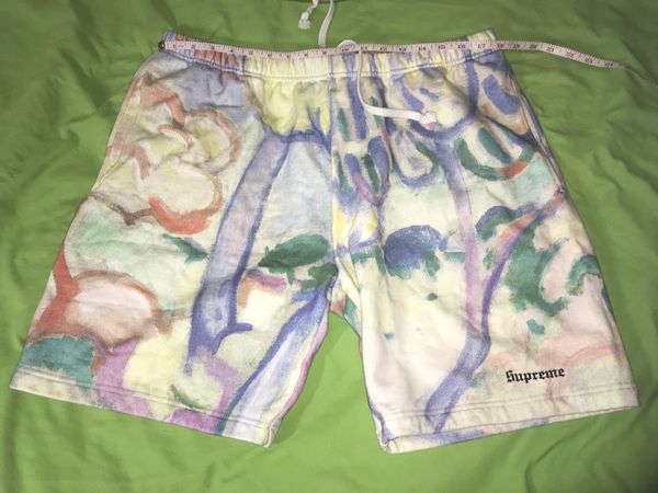 Supreme 2018 SUPREME LANDSCAPE SWEATSHORT SHORTS Pants Size Large