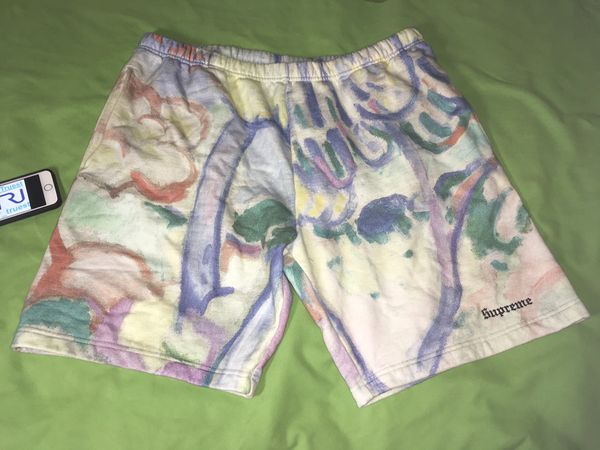 Supreme 2018 SUPREME LANDSCAPE SWEATSHORT SHORTS Pants Size Large