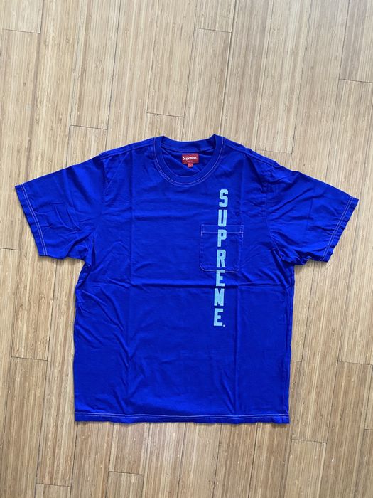 Contrast stitch pocket tee 2024 supreme