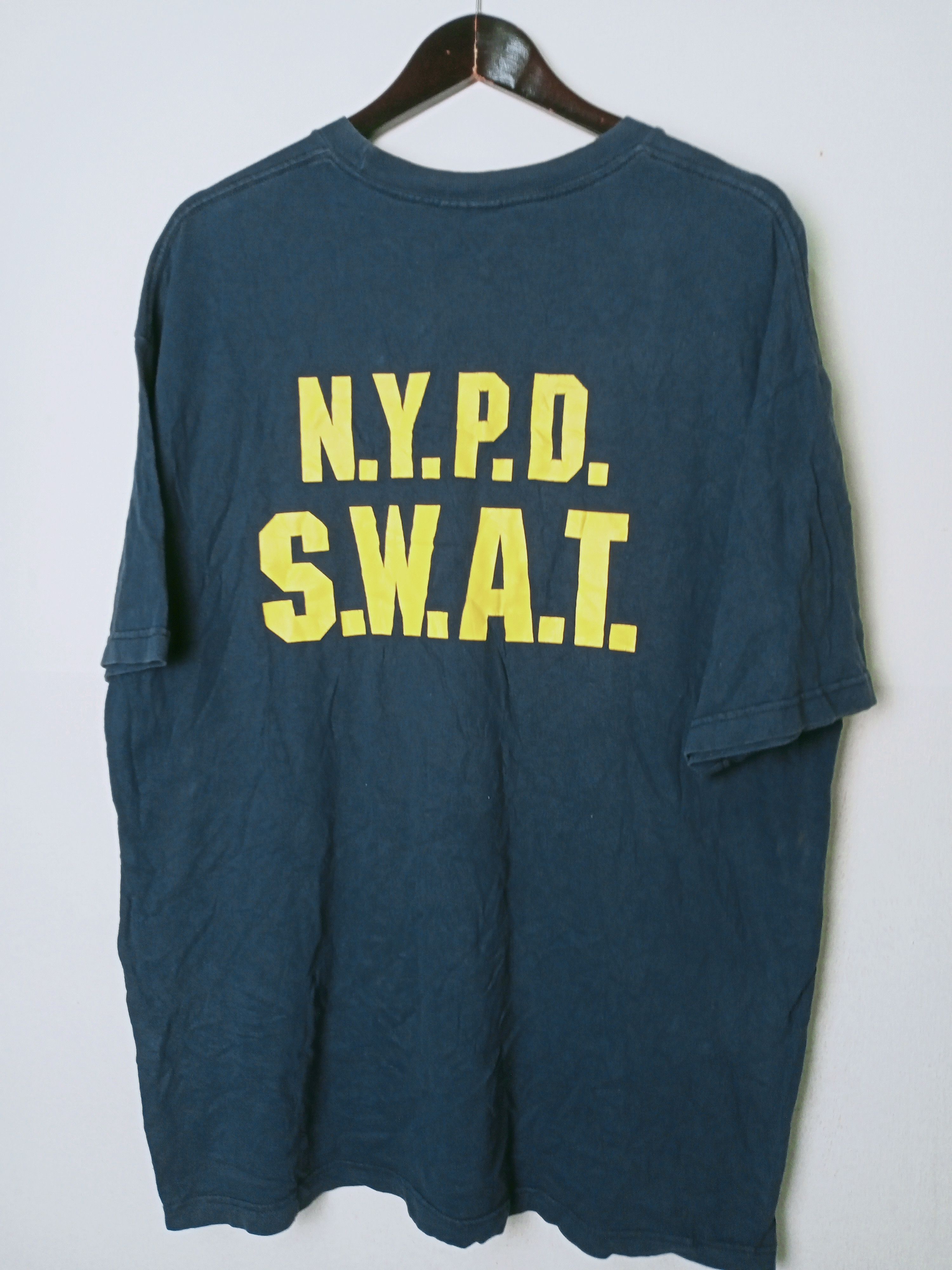 Vintage Vintage NYPD SWAT T-shirt Xl Size Spellout Big Logo | Grailed