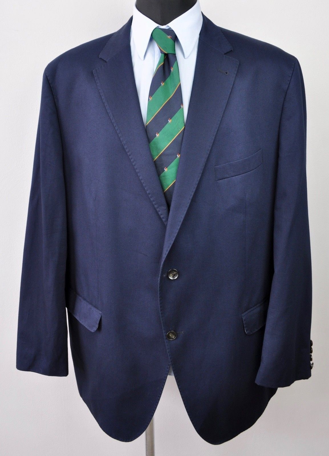 BENVENUTO. US 50 UK Cotton Summer Partly Lined Blazer Coat Jacket 60 EU Size 50R - 1 Thumbnail