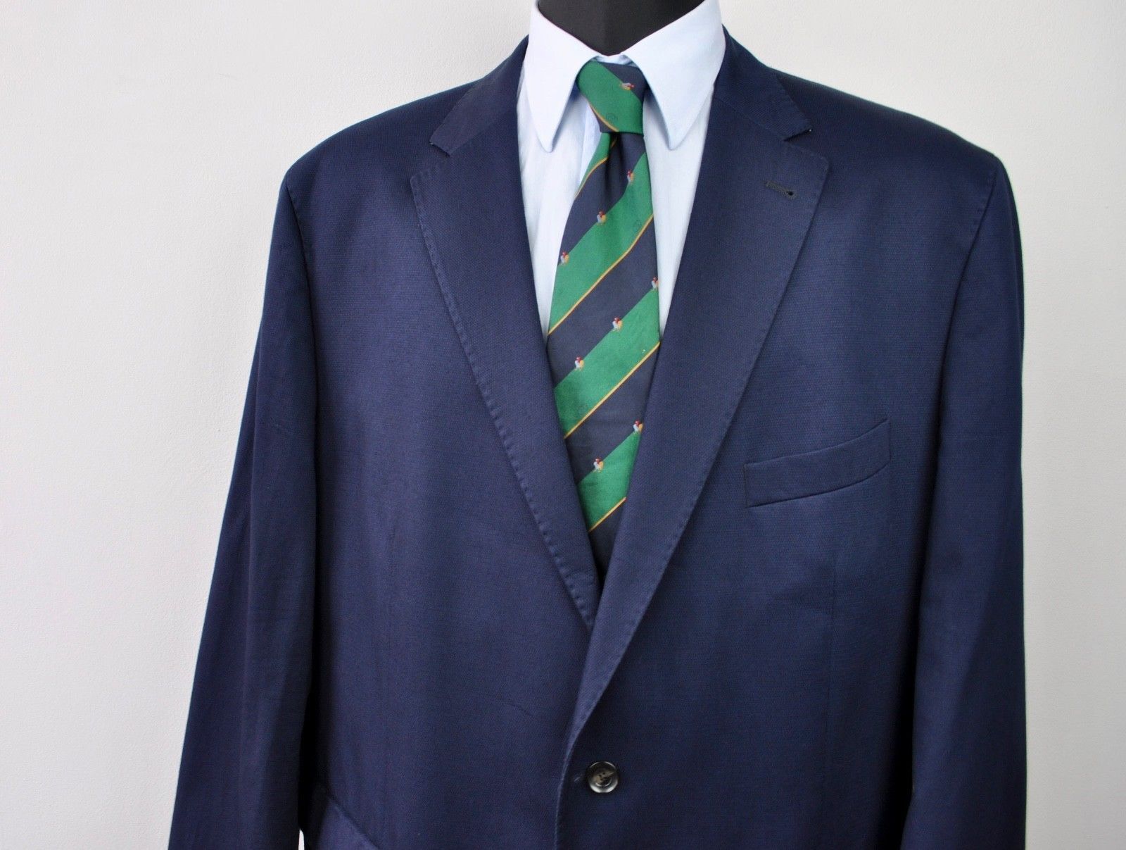 BENVENUTO. US 50 UK Cotton Summer Partly Lined Blazer Coat Jacket 60 EU Size 50R - 2 Thumbnail