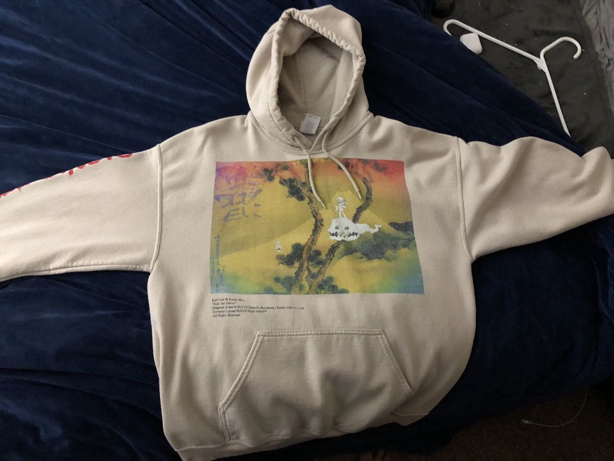 Kids See Ghost Album Cover Hoodie Kanye Kid Cudi 2018 Virgil Abloh top Size 2XL