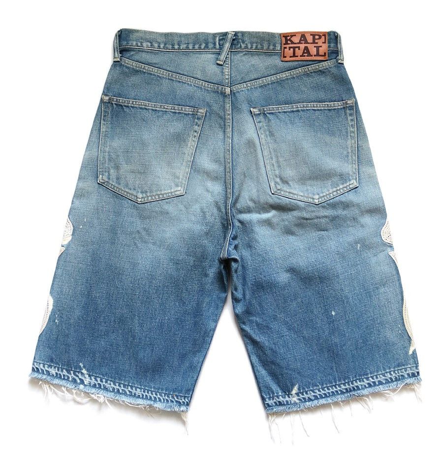 Kapital KAPITAL 14oz denim shorts bone Skeleton brand new Kapital KAPITAL 14oz denim shorts bone Skeleton brand new