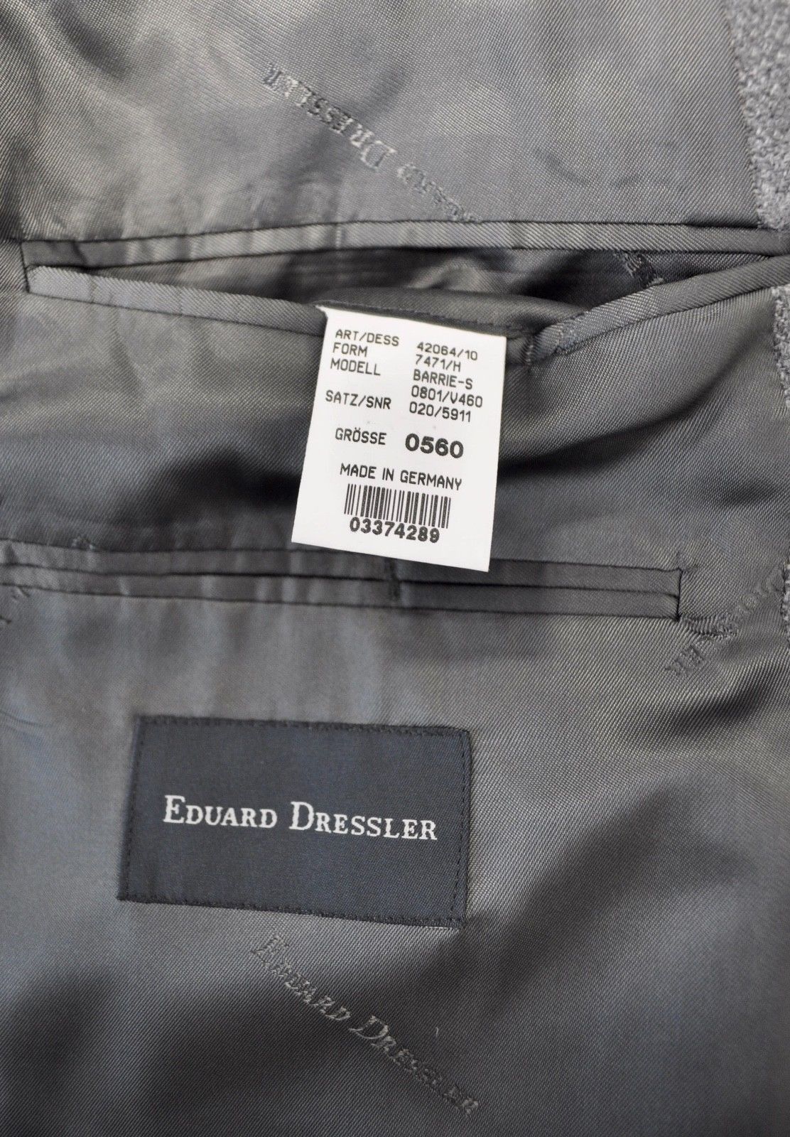 Designer EDUARD DRESSLER Checked Blazer Wool Tartan County Jacket Size 46R - 9 Thumbnail
