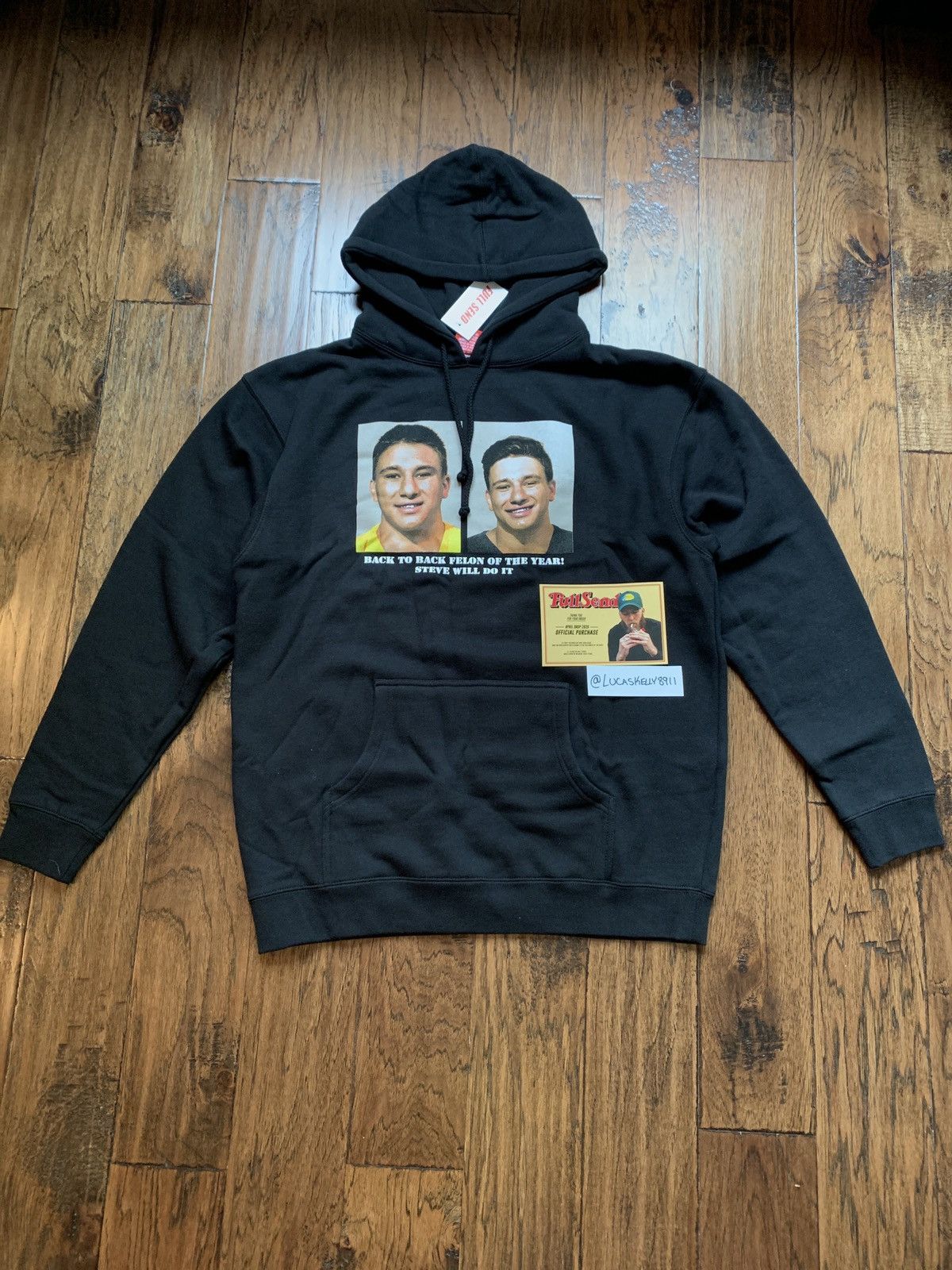 STEVEWILLDOIT Double Mugshot Hoodie Black - L