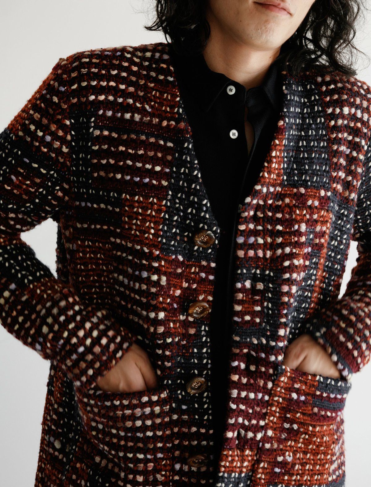 Sefr sefr patch work gote cardigan | Grailed
