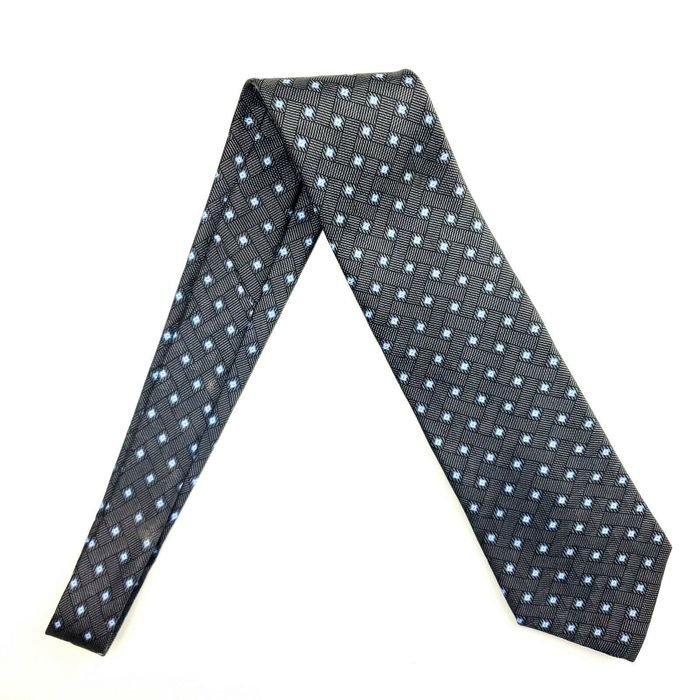 Savile Row Savile Row Gray Geometric Silk Tie 56 3 3/4 | Grailed