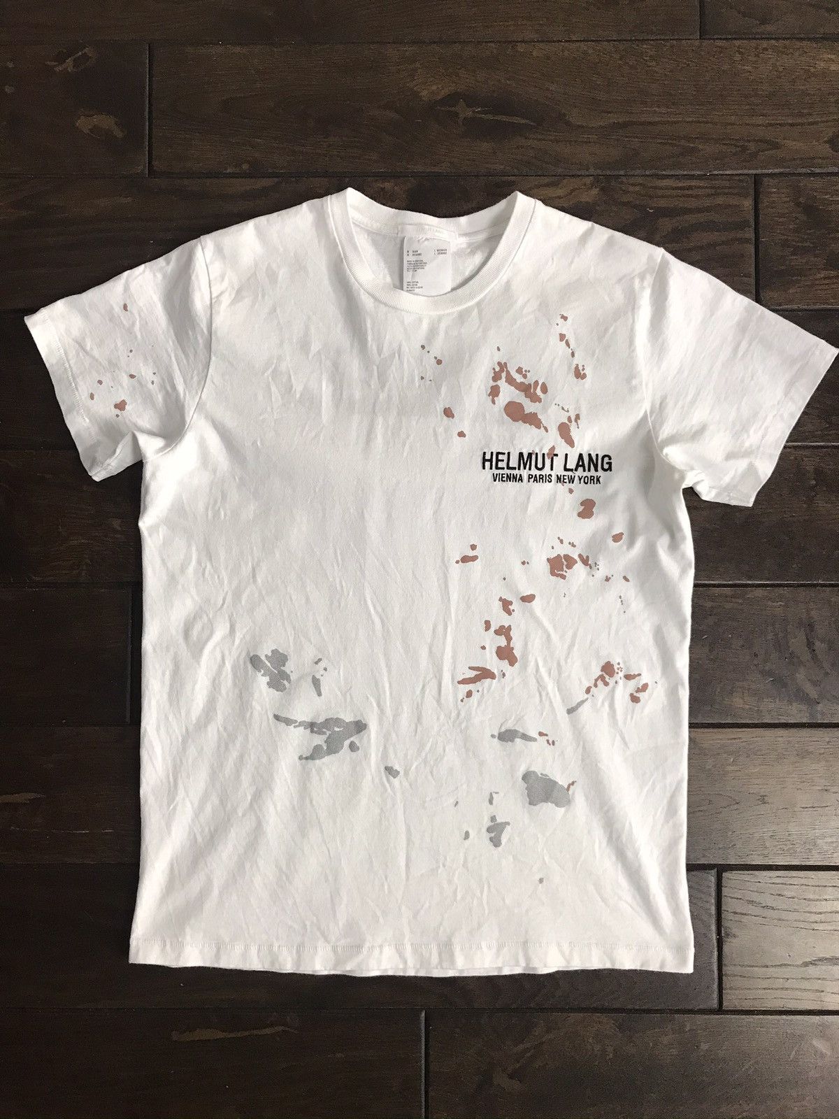 Helmut Lang Painter Vienna Paris New York Logo Tee | Grailed