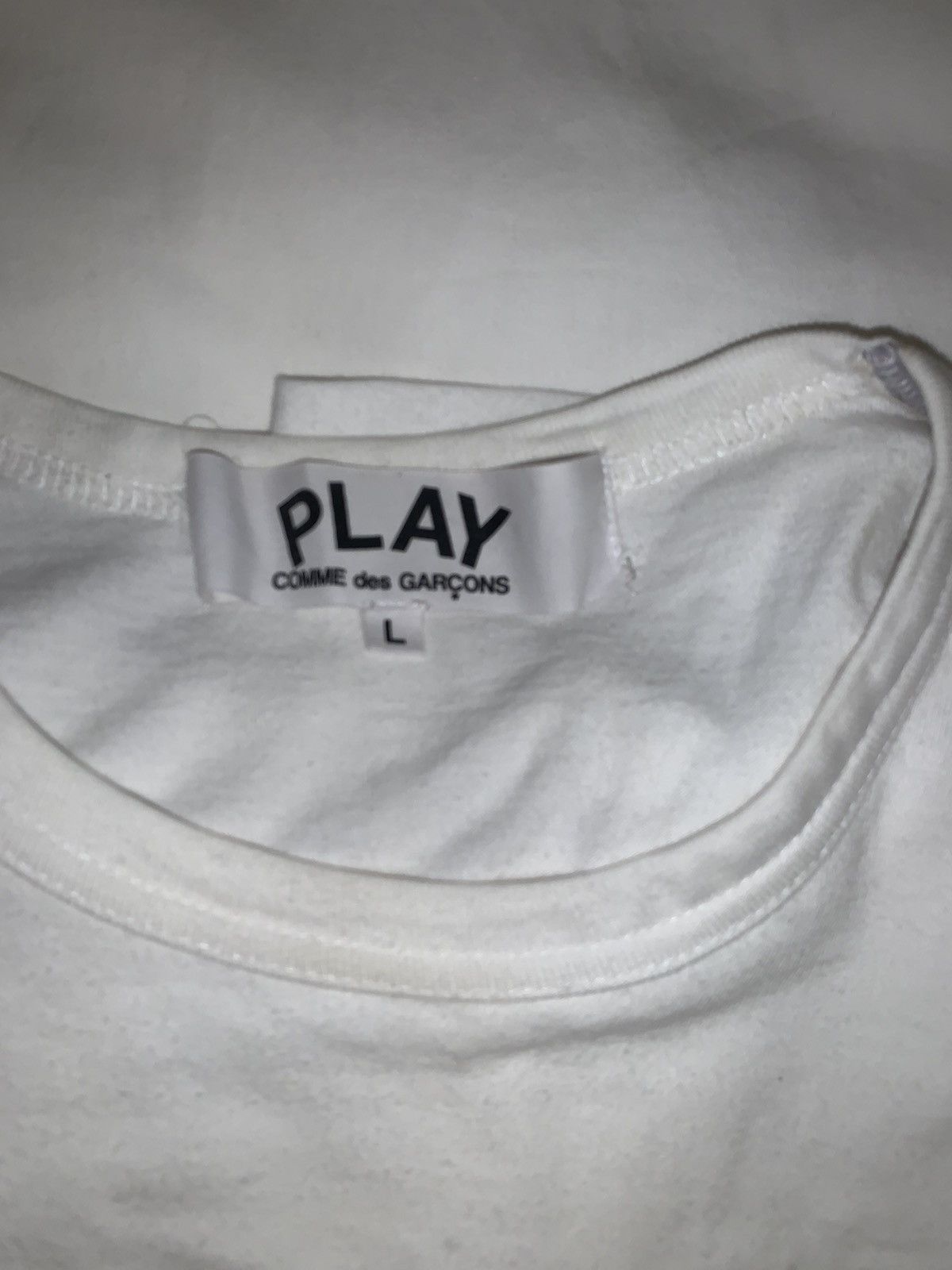Comme des Garcons PLAY CDG Play Classic White Tee Size US L / EU 52-54 / 3 - 4 Thumbnail