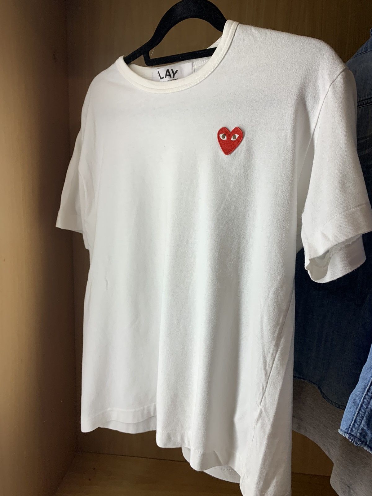 Comme des Garcons PLAY CDG Play Classic White Tee Size US L / EU 52-54 / 3 - 1 Thumbnail