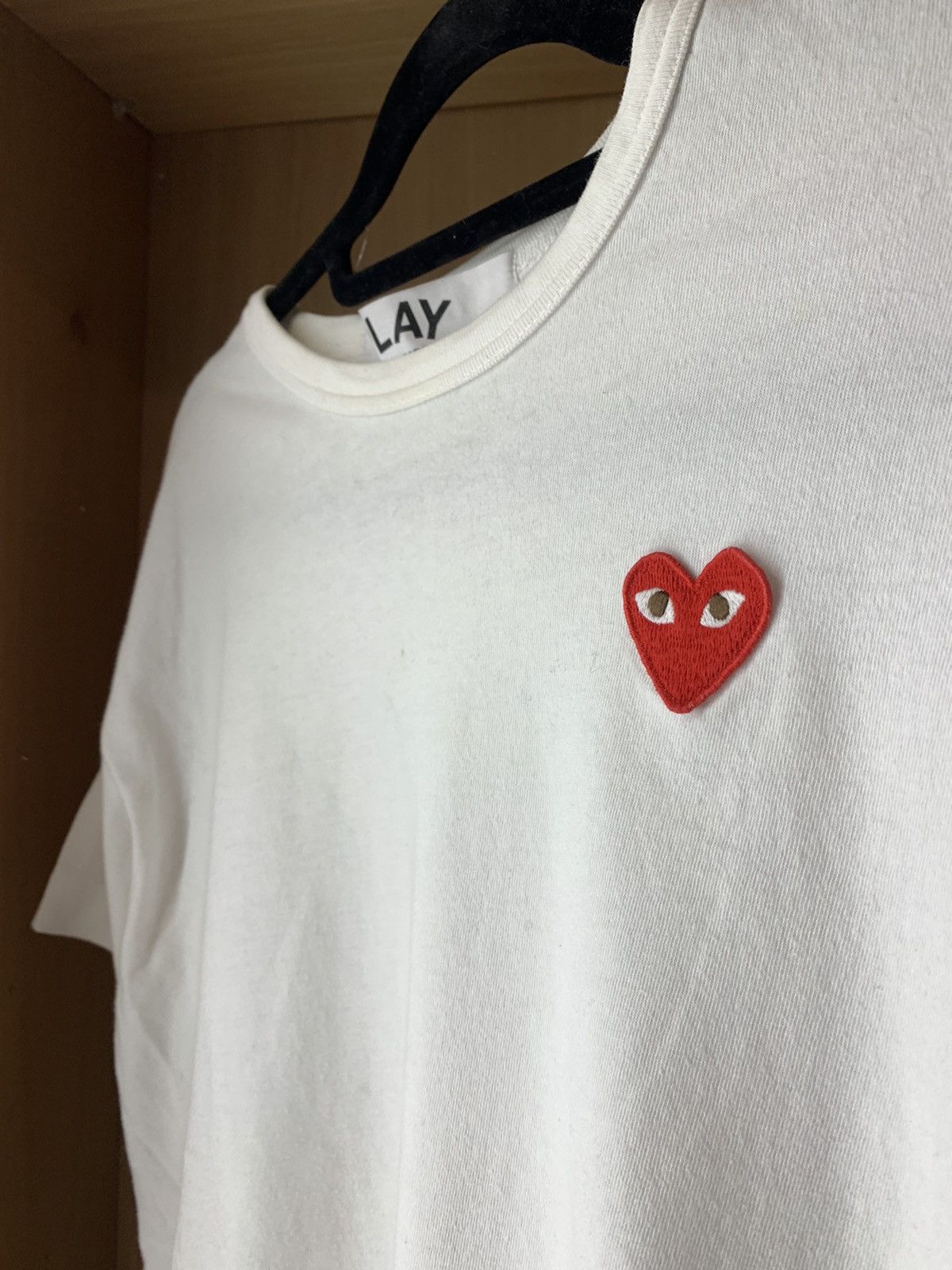 Comme des Garcons PLAY CDG Play Classic White Tee Size US L / EU 52-54 / 3 - 3 Thumbnail
