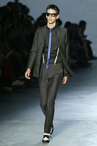 Dior × Hedi Slimane SS06 DIOR HOMME BLACK 3BTN PEAK LAPEL SUIT