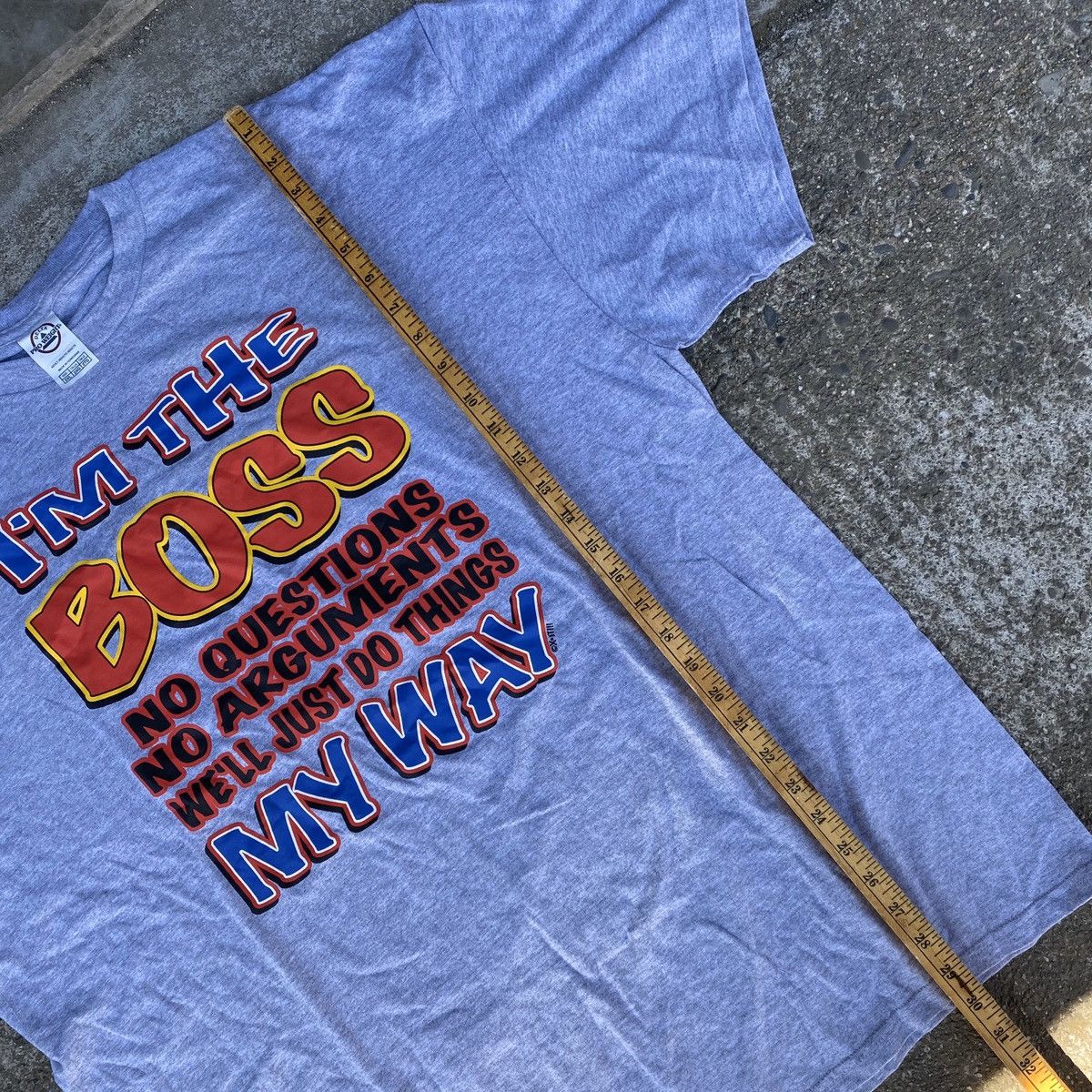 Vintage VINTAGE IM THE BOSS FUNNY IRONIC T SHIRT USA DELTA Y2K 90s Size US XXL / EU 58 / 5 - 3 Preview