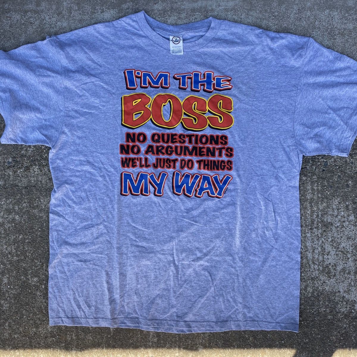 Vintage VINTAGE IM THE BOSS FUNNY IRONIC T SHIRT USA DELTA Y2K 90s Size US XXL / EU 58 / 5 - 1 Preview