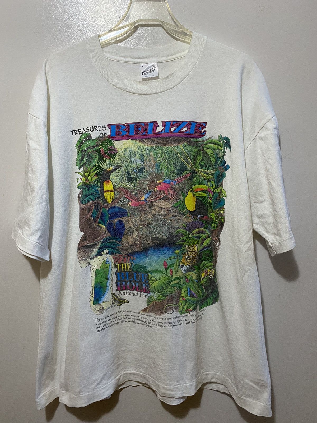 Band Tees VTG Belize Blue Hole National Park Single Stitch T Shirt XL Size US XL / EU 56 / 4 - 1 Thumbnail