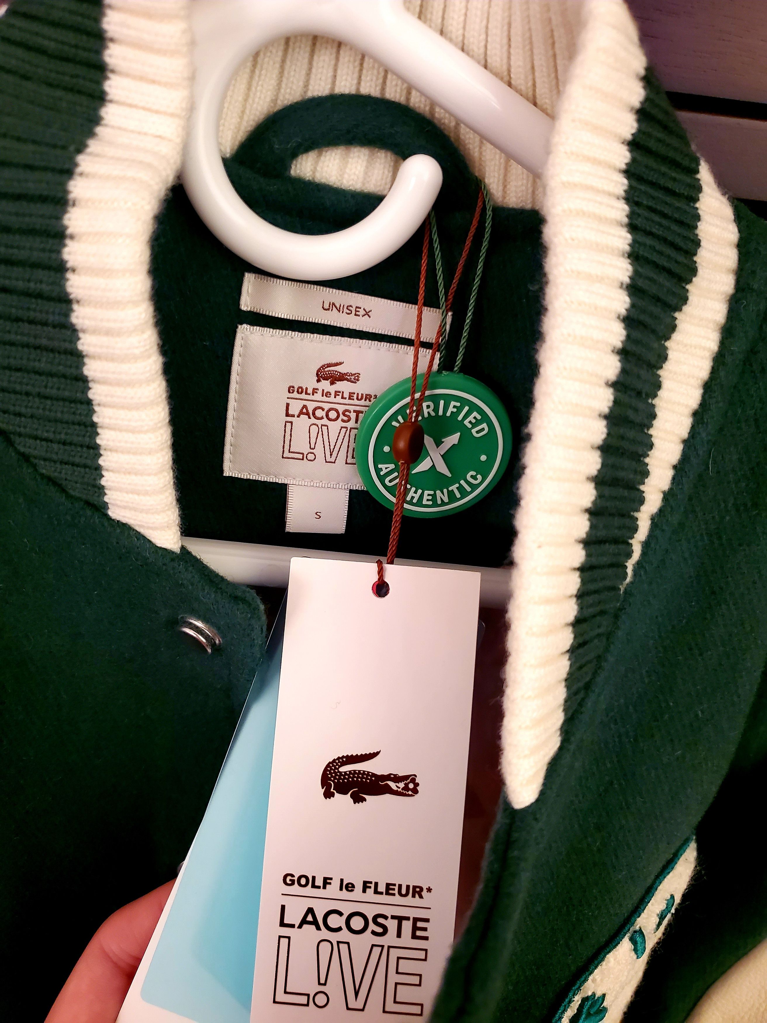 Lacoste x golf le fleur two tone varsity jacket hotsell