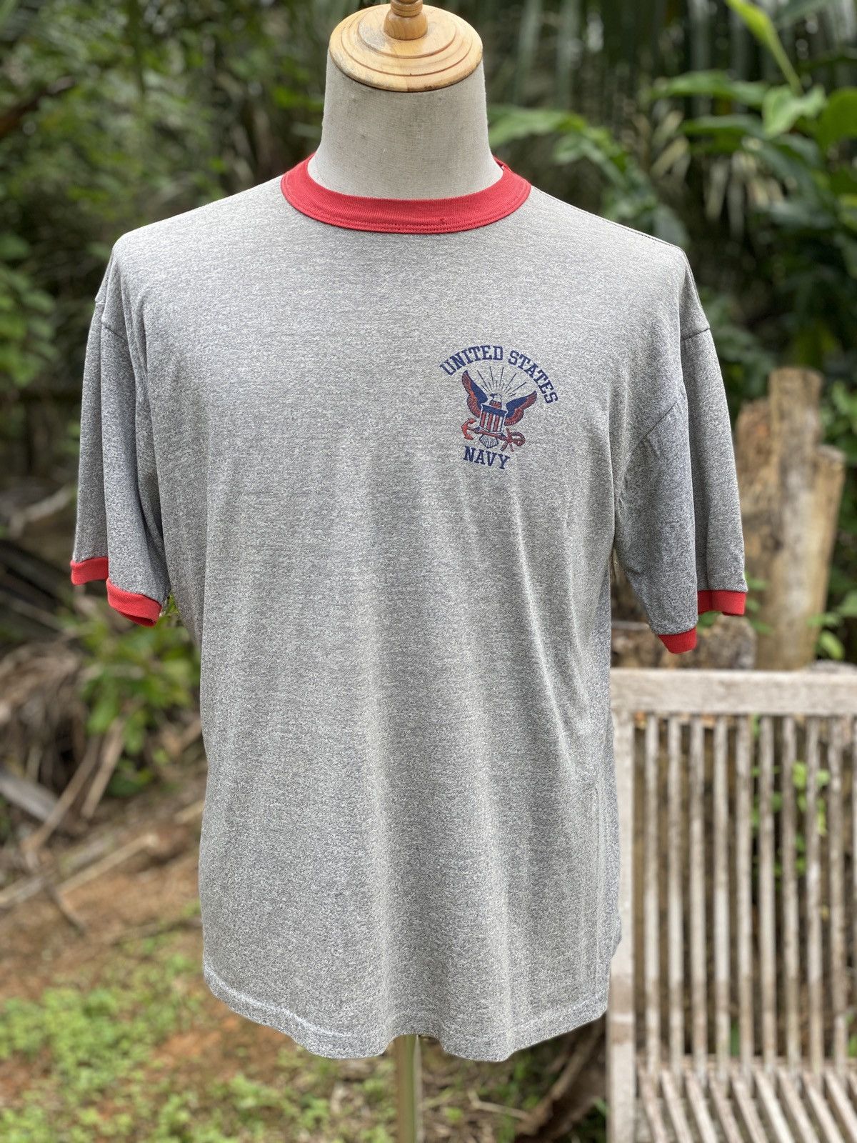Made In Usa × Military × Vintage Vintage ringer tee by U.S. NAVY | Grailed