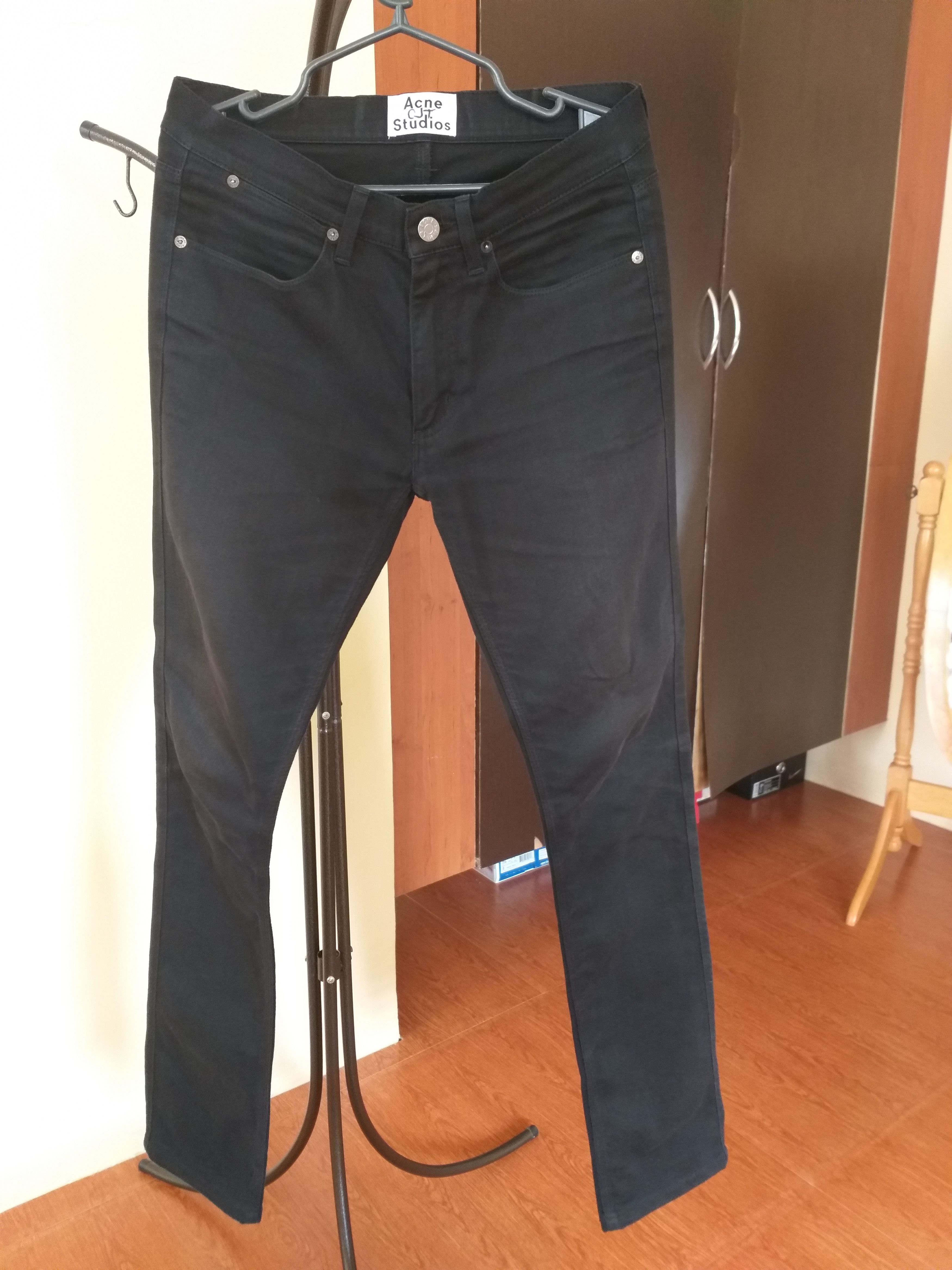 Acne Studios Max Stay Cash Black Denim Jeans