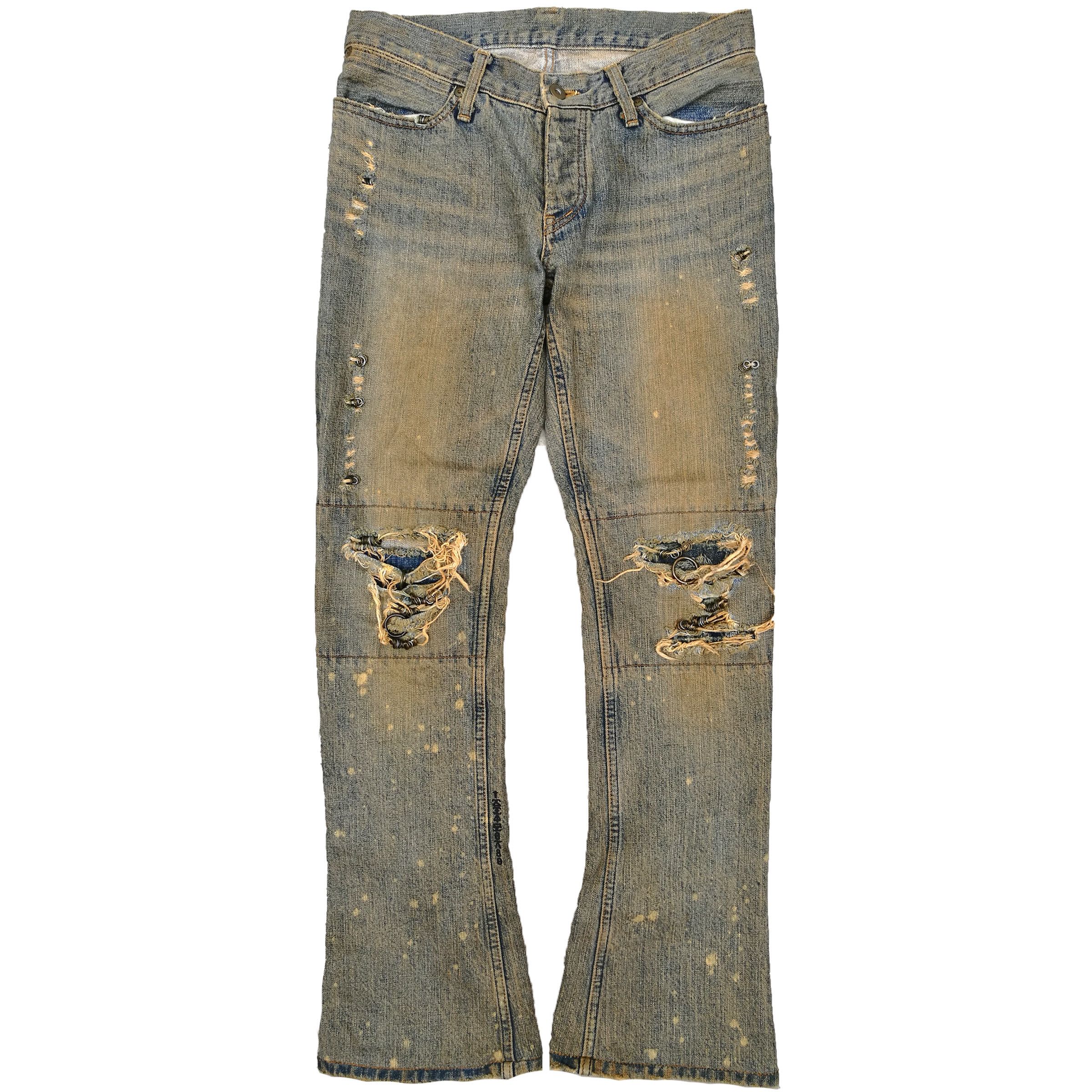 Distressed Denim If Six Was Nine Distressed Mud Max Jeans | Grailed