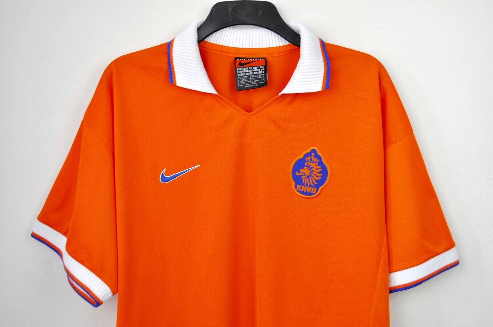 Nike NETHERLANDS Nike 1997 1998 Home Shirt Holland Trikot Vtg Size US XXL / EU 58 / 5 - 3 Thumbnail