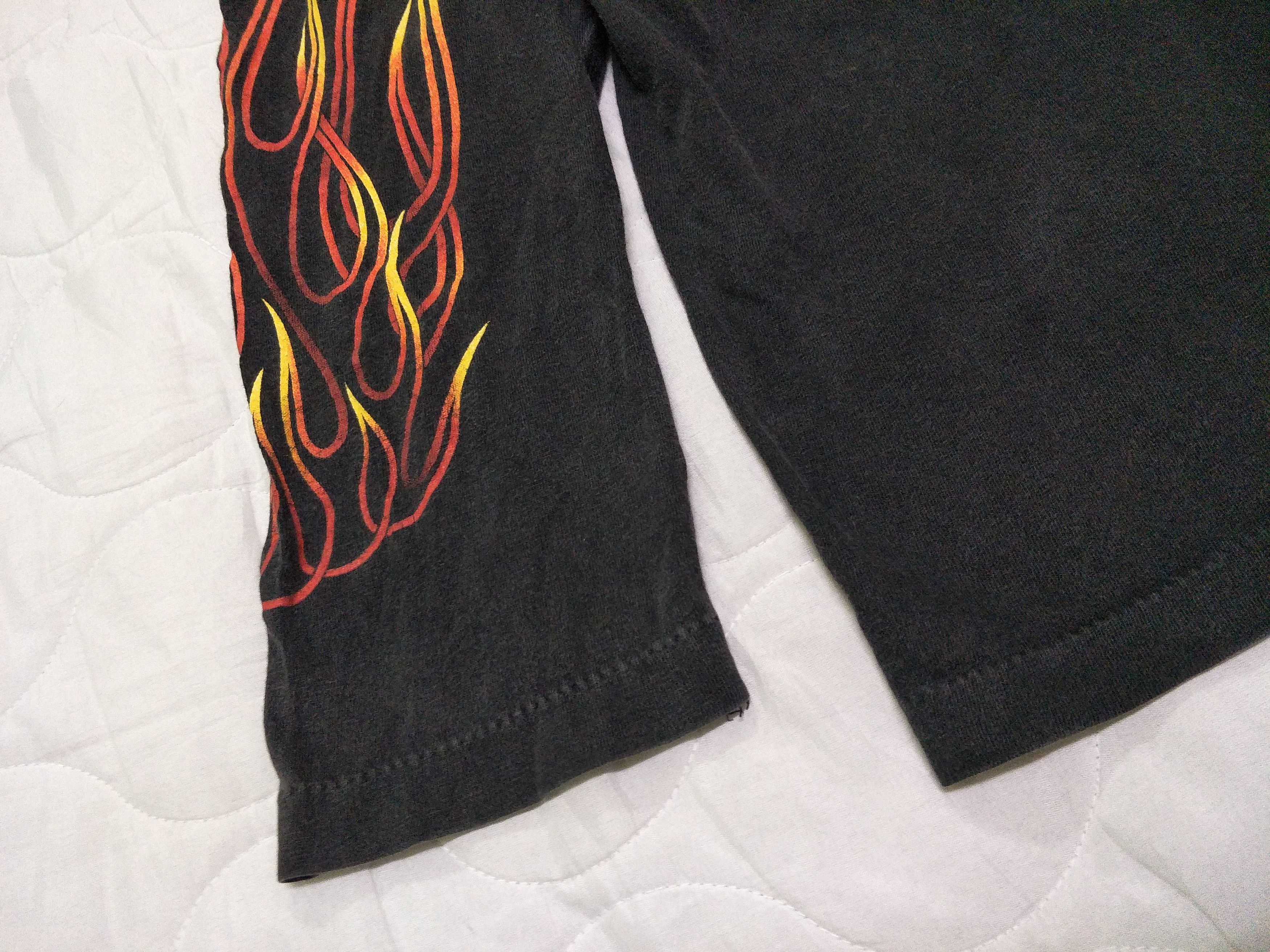 Band Tees × Vintage Vintage Skull Flames Tee Size US L / EU 52-54 / 3 - 6 Thumbnail