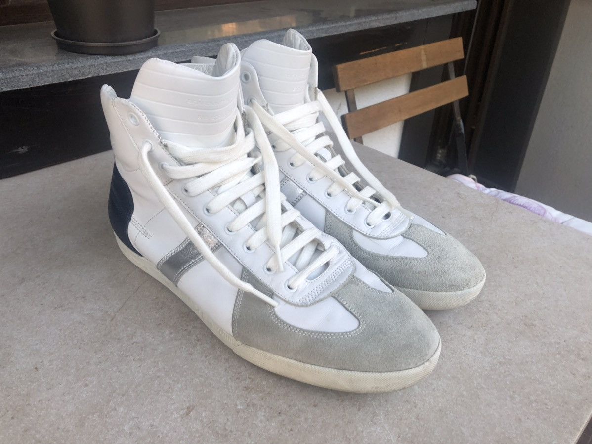 Dior 2007 VOTC Dior Homme B48 Hi Top Leather Sneakers Shoes 45