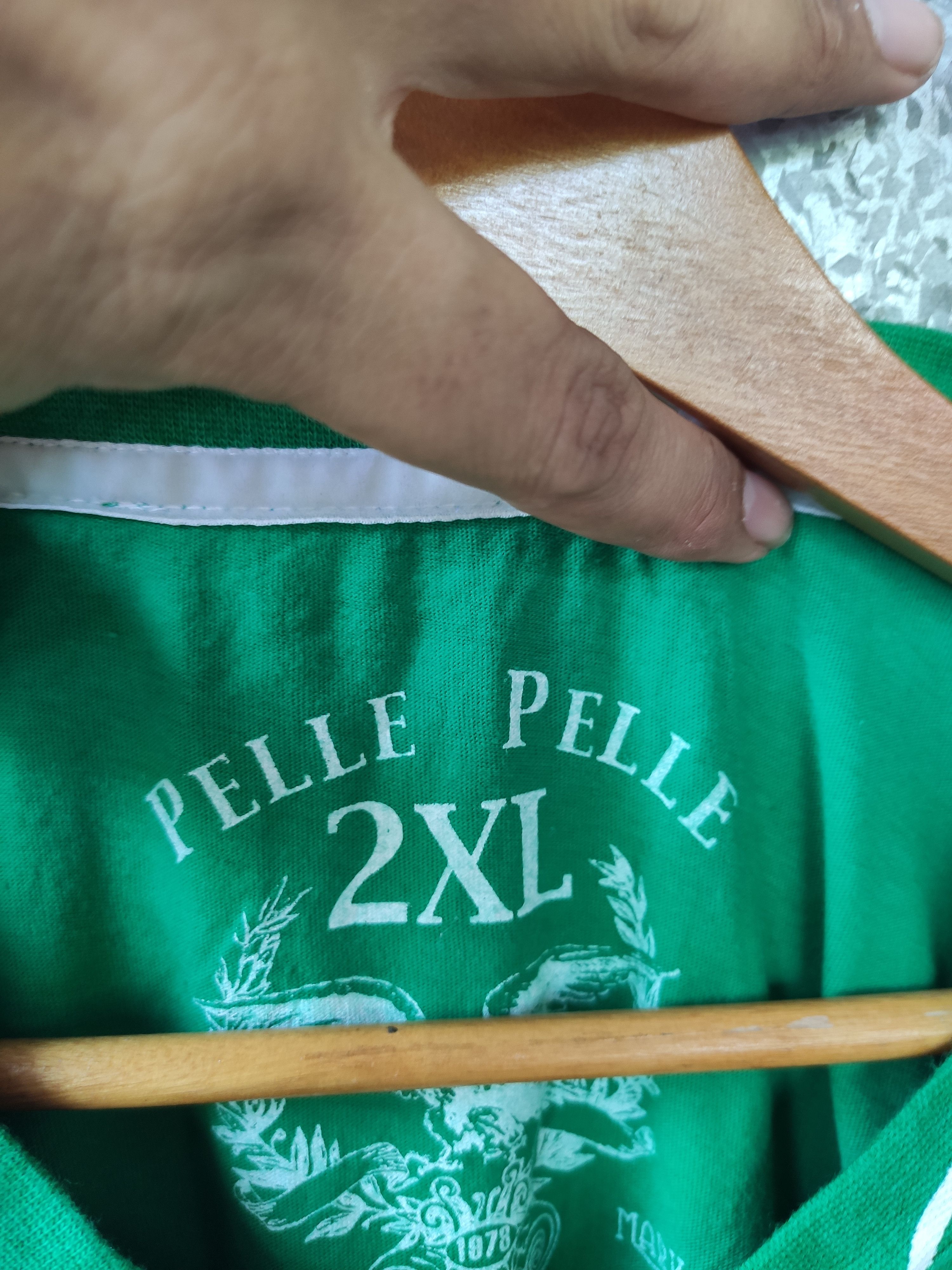 Marc Buchanan 🔥 Pelle Pelle t shirt spell out rare design Size US L / EU 52-54 / 3 - 4 Thumbnail
