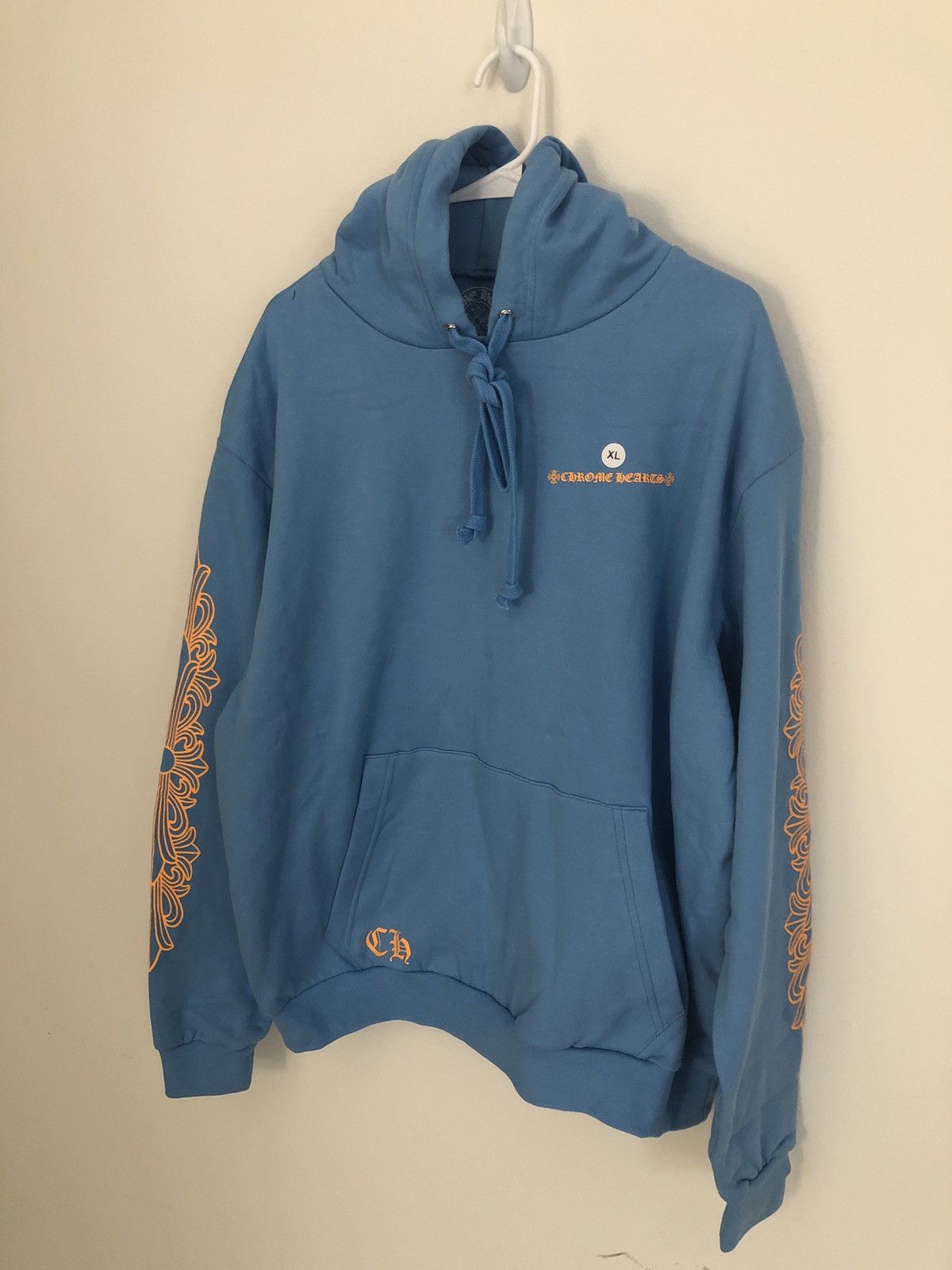 Chrome Hearts Chrome Hearts sky blue hoodie