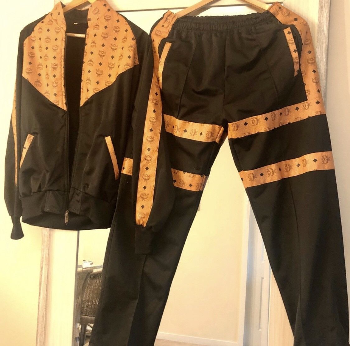 Dapper Dan × MCM × Vintage Rare Vintage 80’s Style MCM tracksuit | Grailed