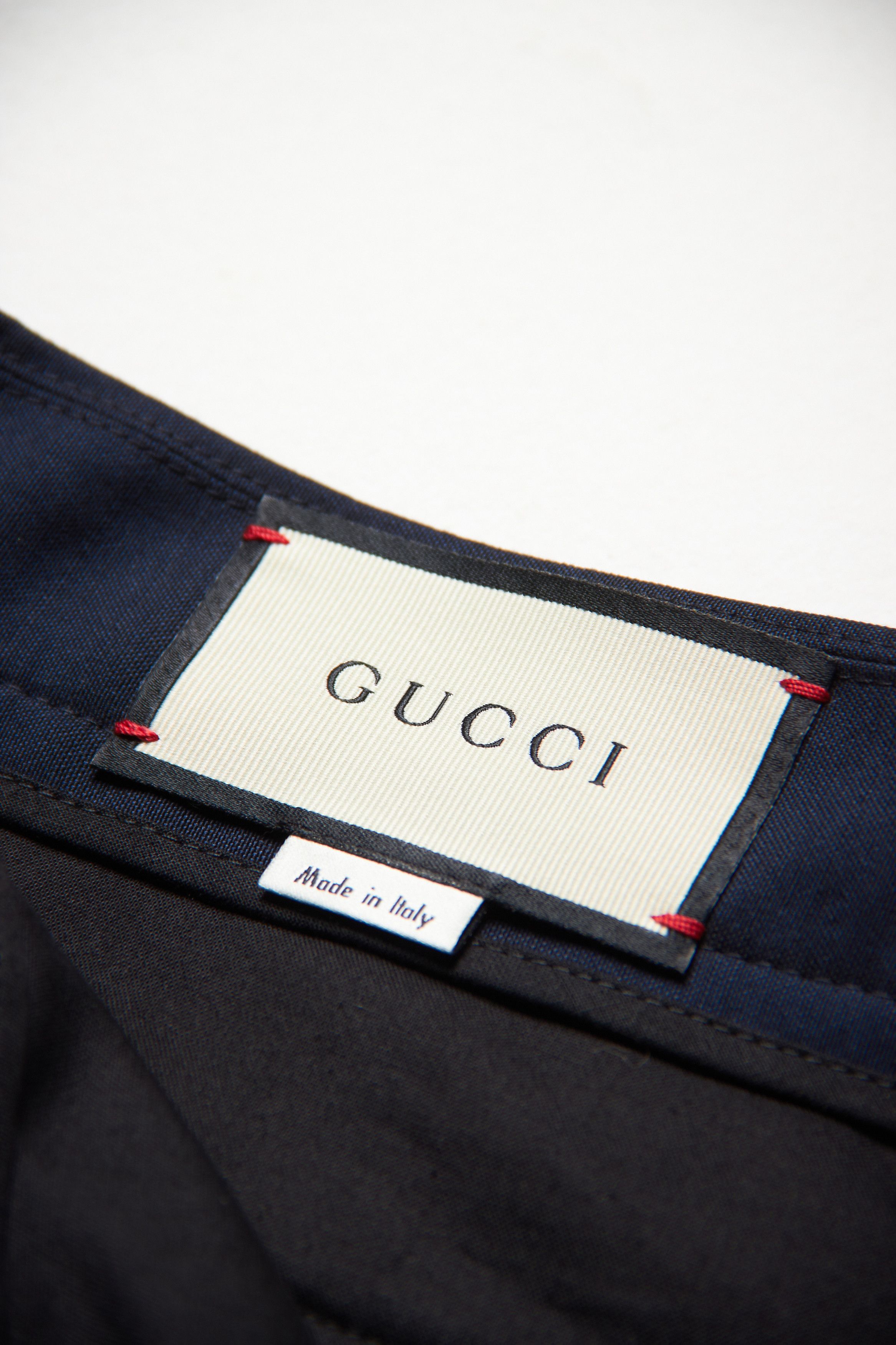 Gucci Classis Navy Cotton Blend Pants Size US 36 / EU 52 - 4 Thumbnail