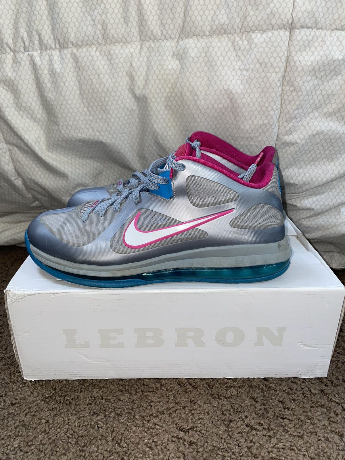 Nike Le Bron 9 Low Fireberry Grailed