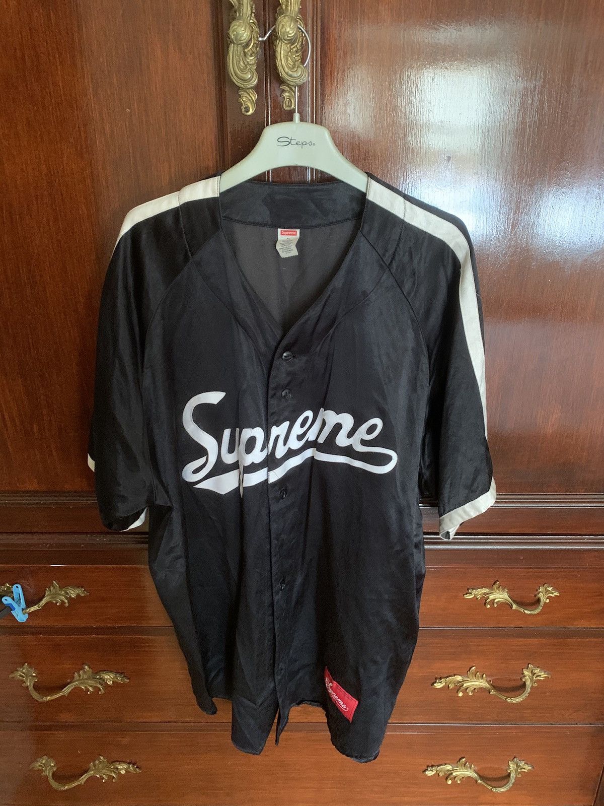 Supreme Supreme Satin Baseball Jersey SS17 Worn by Justin Bieber Grailed