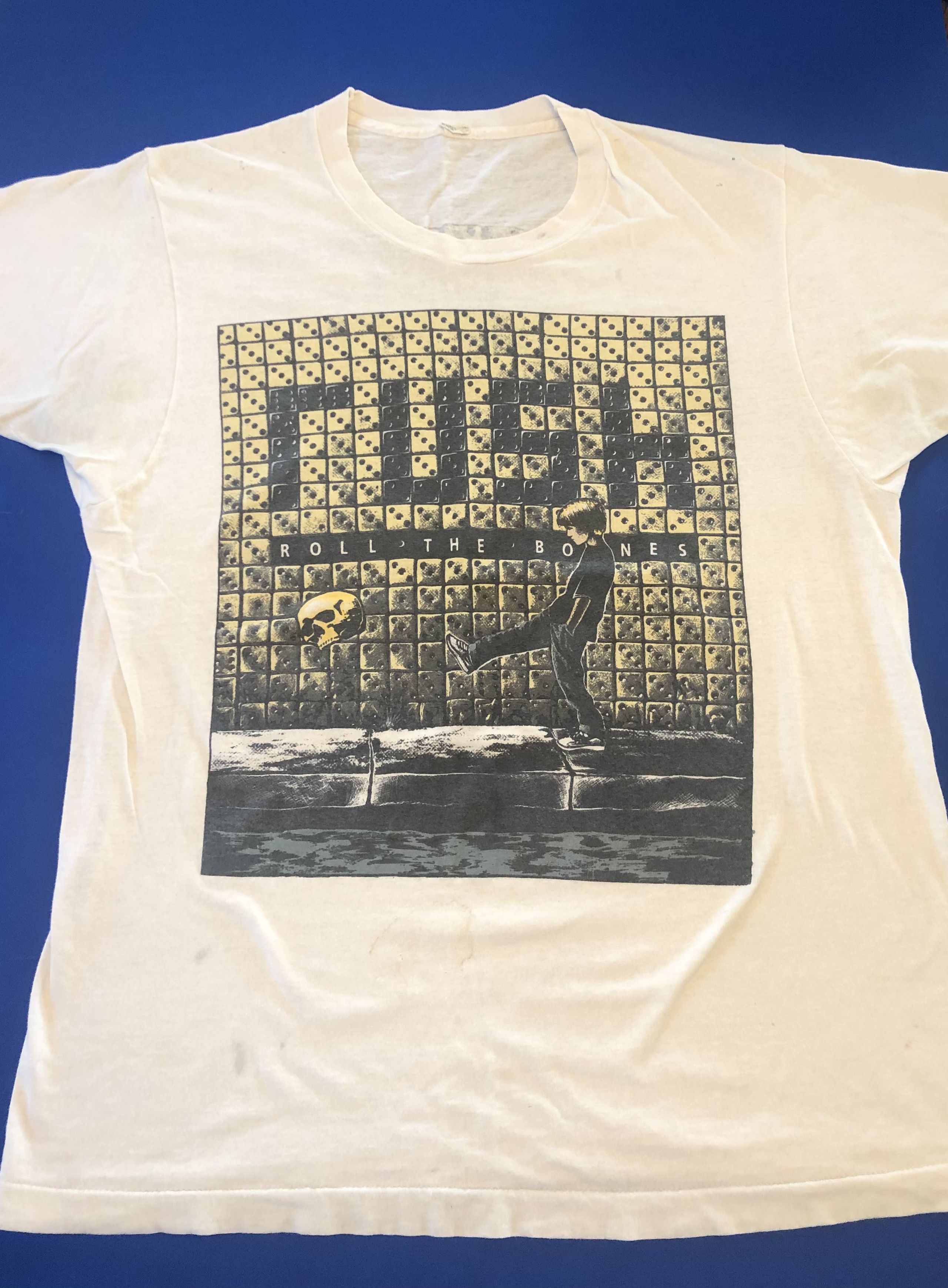 1991 Vintage Rush Roll The Bones Tour Band Tee Shirt '90s