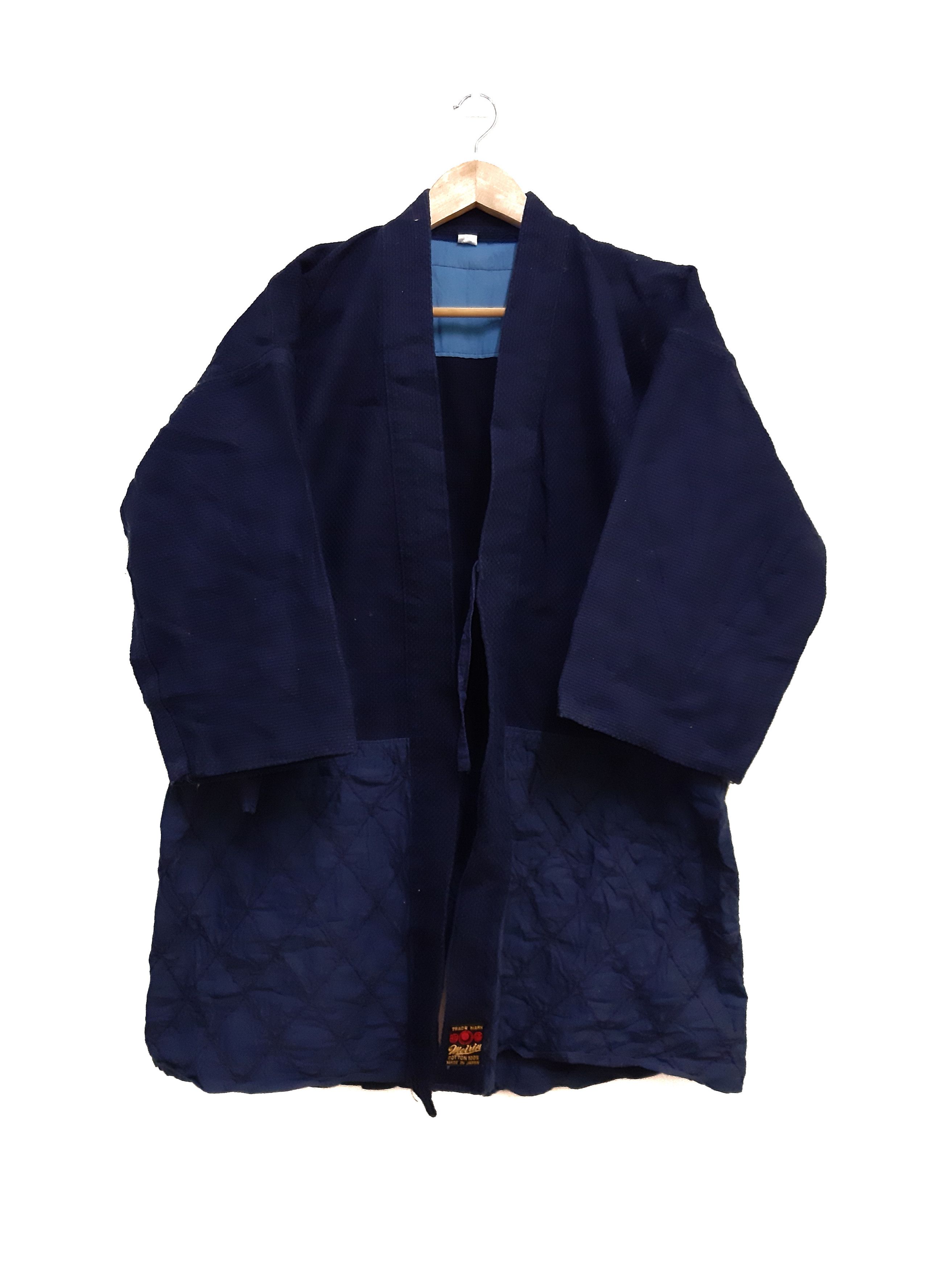 Japanese Brand Vintage Japanese Traditional Narogi Indigo Kimono Jacket Size US L / EU 52-54 / 3 - 4 Thumbnail